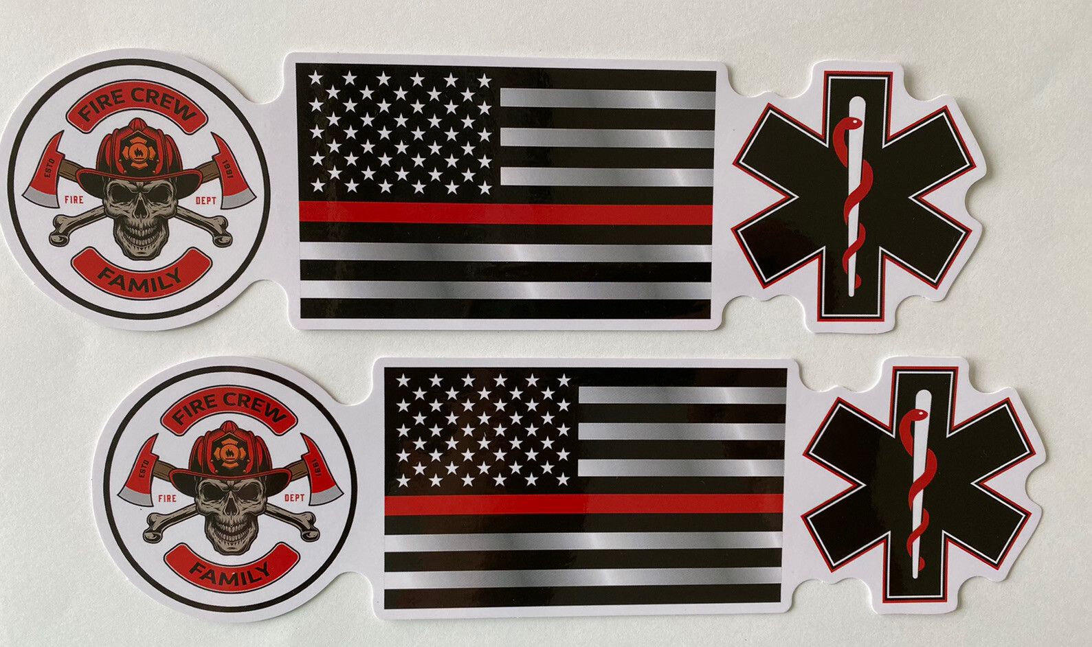 American Flag Thin Red Line USA Flag EMT FIREFIGHTER STICKER FIRE DEPT DECAL USA American Flag Thin Red Line USA Flag EMT FIREFIGHTER STICKER FIRE DEPT DECAL USA