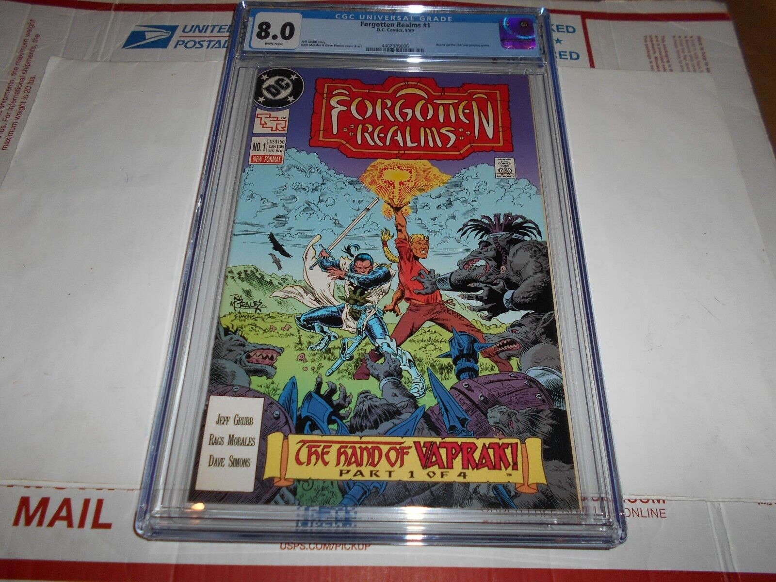FORGOTTEN REALMS #1 CGC 8.0 (COMBINED SHIPPING AVAILABLE)