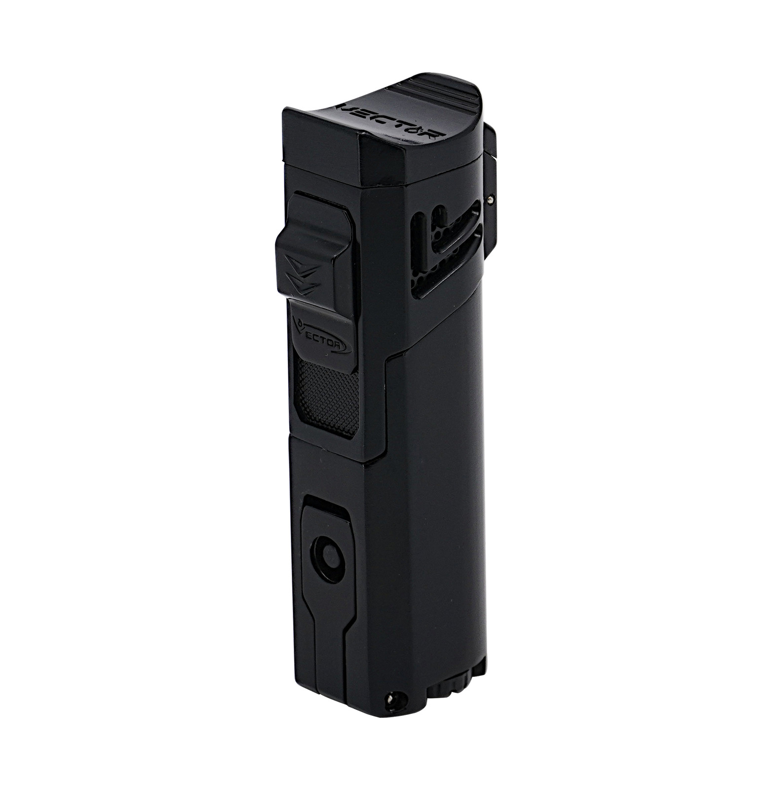 Vector Caliper Single Torch Lighter w/ Built-in Cigar Punch 12k ft Altitude Vector Caliper Single Torch Lighter w/ Built-in Cigar Punch 12k ft Altitude