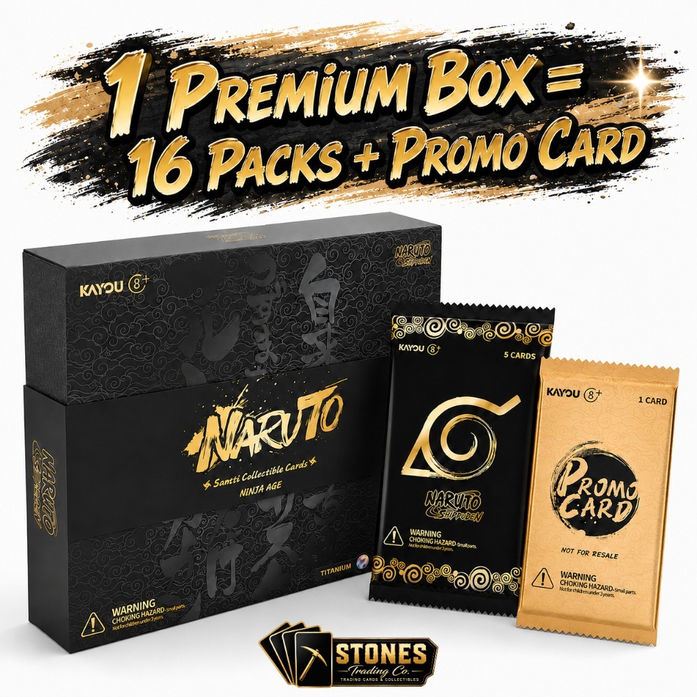 Kayou Naruto Ninja Age Premium Collector Box | US Version | 16 Packs + Promo Kayou Naruto Ninja Age Premium Collector Box | US Version | 16 Packs + Promo