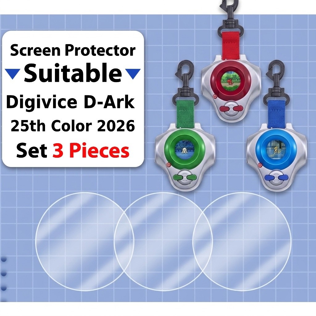 [3PCS] Compatible for Digivice Digimon Tamers D-Ark 25th Color Screen Protector