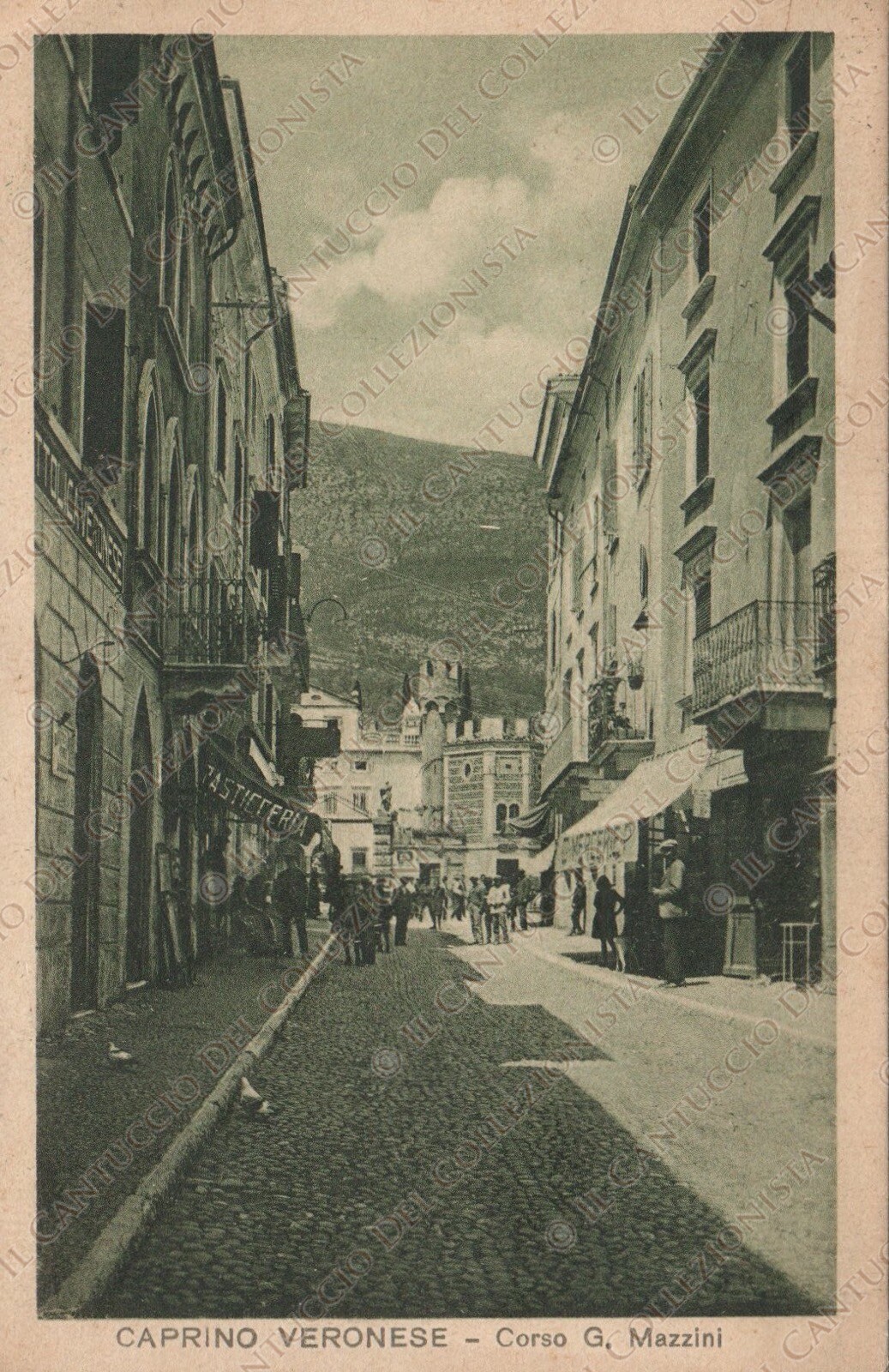 1933 CAPRINO VERONESE Corso Giuseppe Mazzini Verona Cartoon Postcard 1933 CAPRINO VERONESE Corso Giuseppe Mazzini Verona Cartoon Postcard