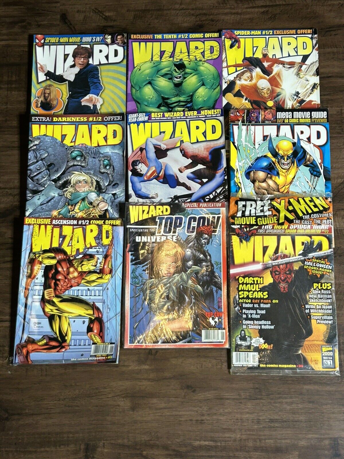 Wizard Magazine Lot Of 9 Vintage 90s