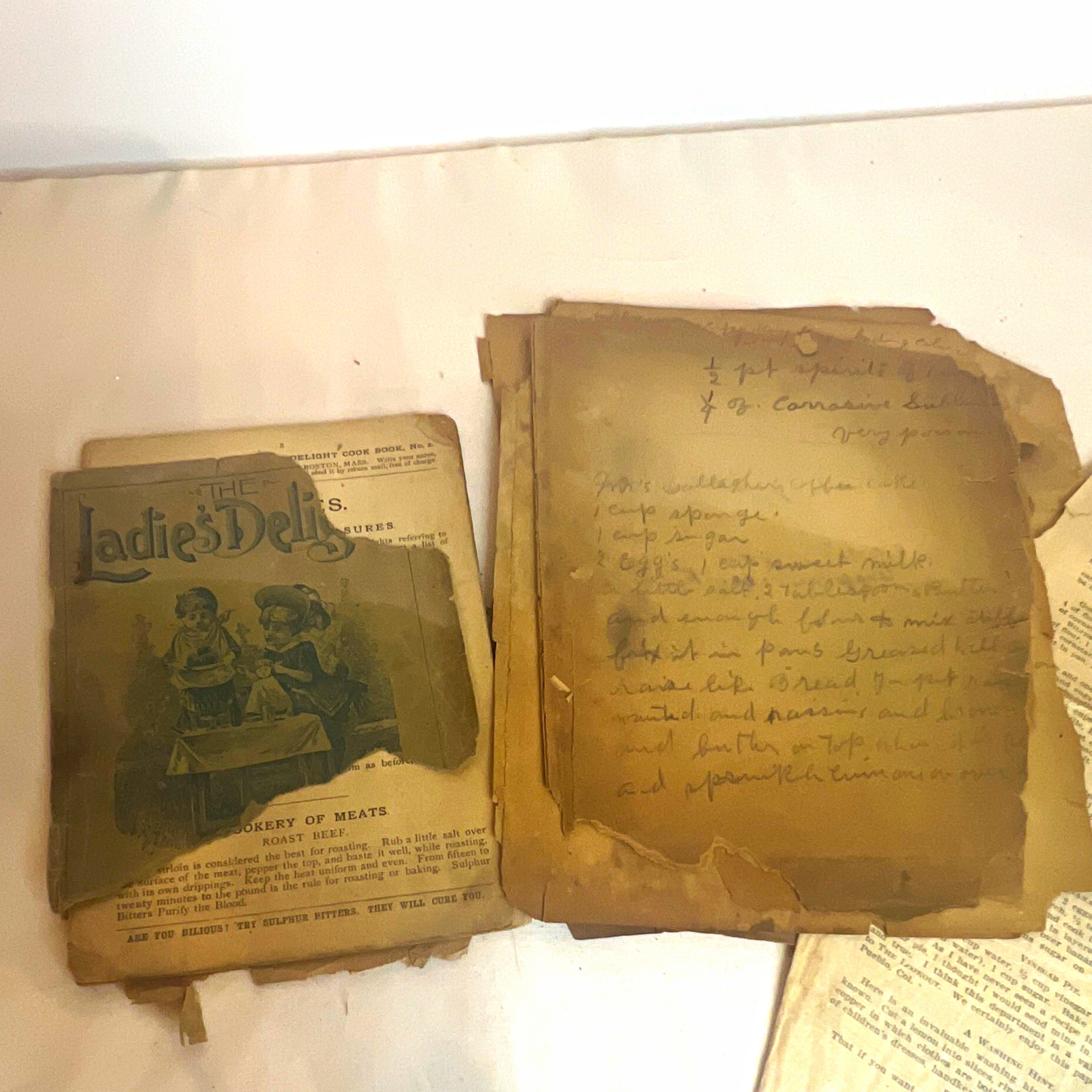 1889 1896 Antique Cookbooks Handwritten Recipes Victorian Ephemera Lot 1889 1896 Antique Cookbooks Handwritten Recipes Victorian Ephemera Lot