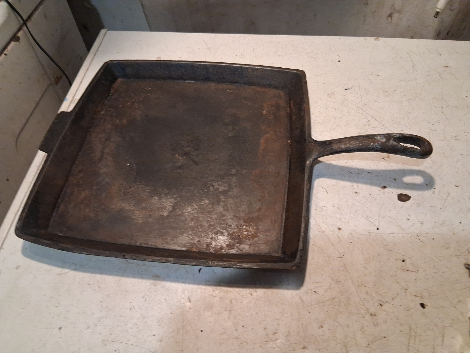 Vintage Cast Iron Breakfast Griddle #11BG Unmarked 11-1/4" USA Birmingham? Vintage Cast Iron Breakfast Griddle #11BG Unmarked 11-1/4" USA Birmingham?
