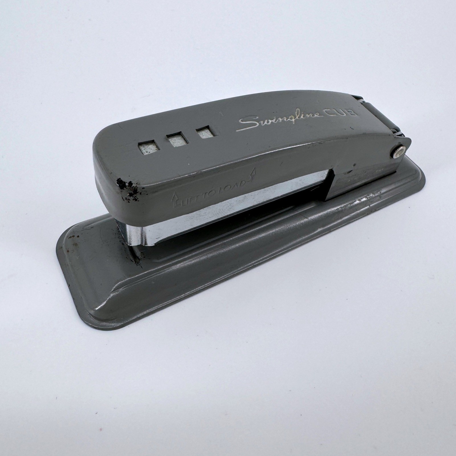 Swingline CUB Stapler Vintage Gray Metal Mid-Century Office USA Made Swingline CUB Stapler Vintage Gray Metal Mid-Century Office USA Made