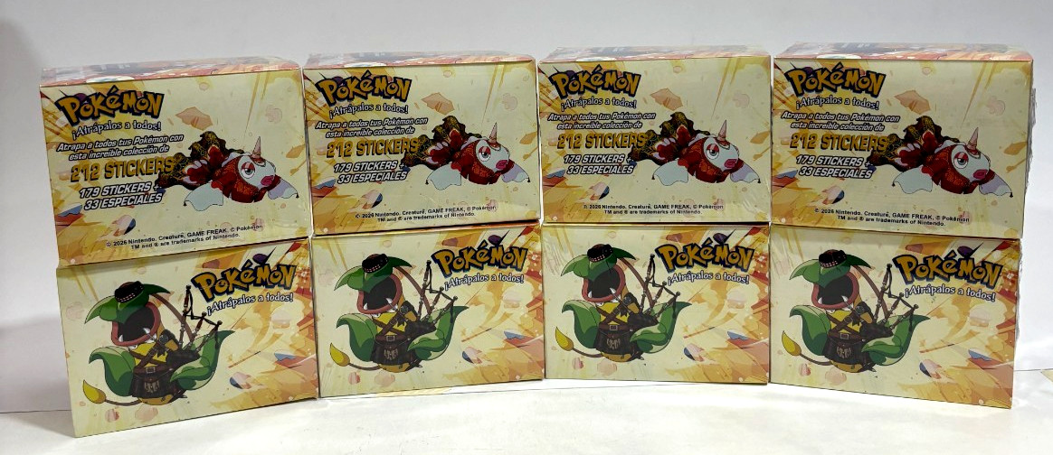 8 BOXES - 2026 POKEMON WORLD'S COSTUME Crystal Stickers Cards 400 Sealed Packs 8 BOXES - 2026 POKEMON WORLD'S COSTUME Crystal Stickers Cards 400 Sealed Packs
