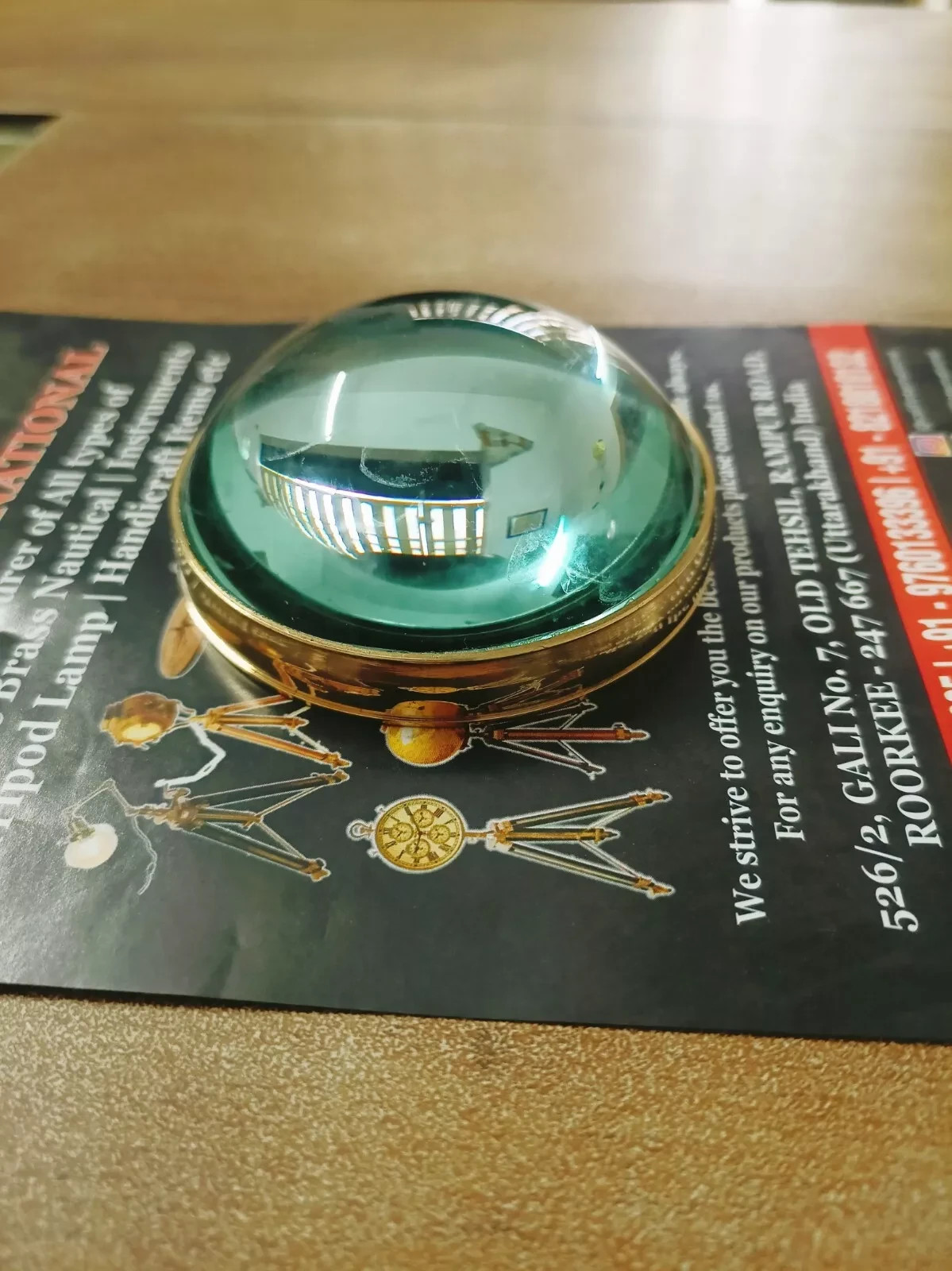 3" Vintage Antique Style Solid Brass Heavy Glass Magnifying Desk Lens Magnifier 3" Vintage Antique Style Solid Brass Heavy Glass Magnifying Desk Lens Magnifier