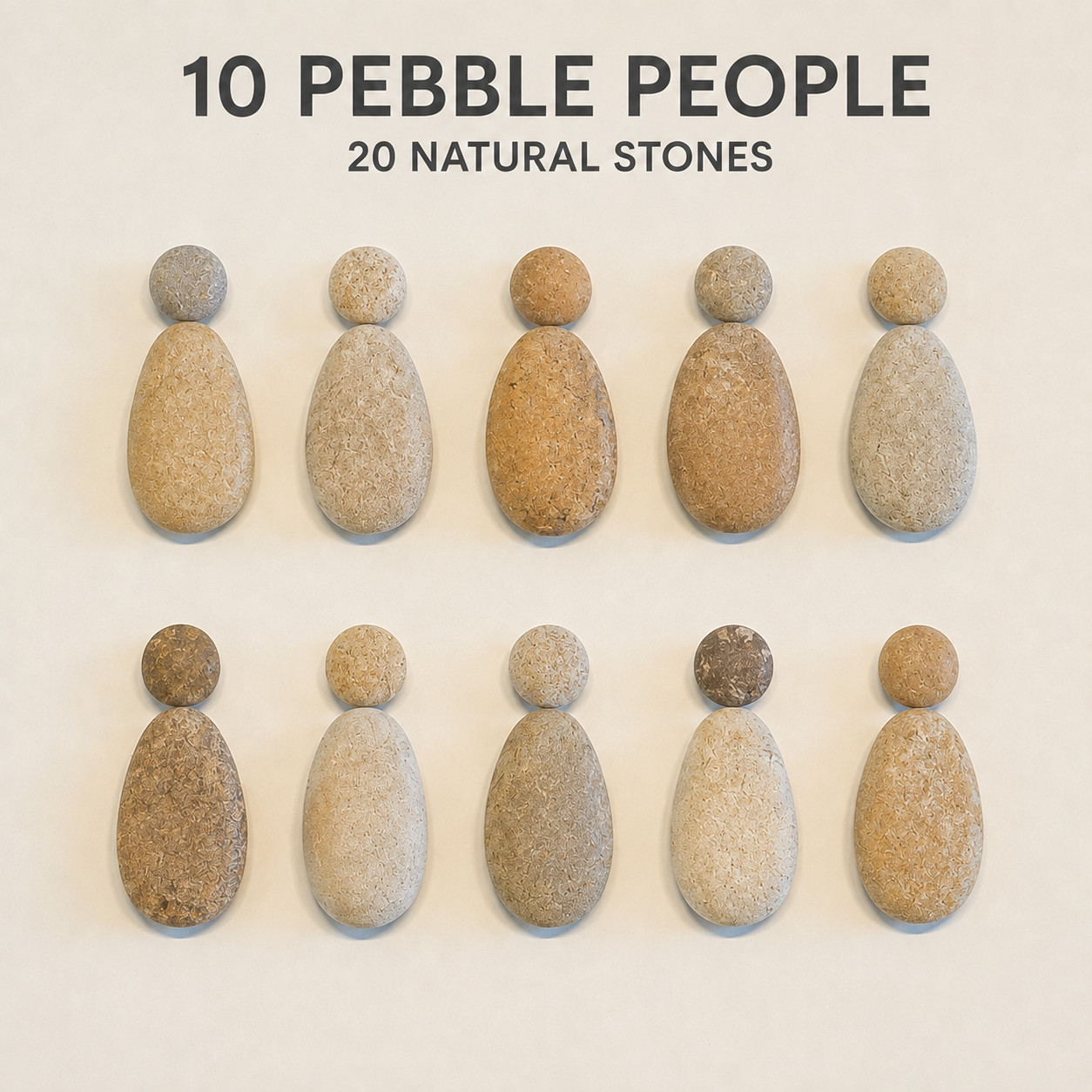 Natural Dead Sea Pebble Pairs Flat Stones for Art Crafts Lowest Point on Earth Natural Dead Sea Pebble Pairs Flat Stones for Art Crafts Lowest Point on Earth