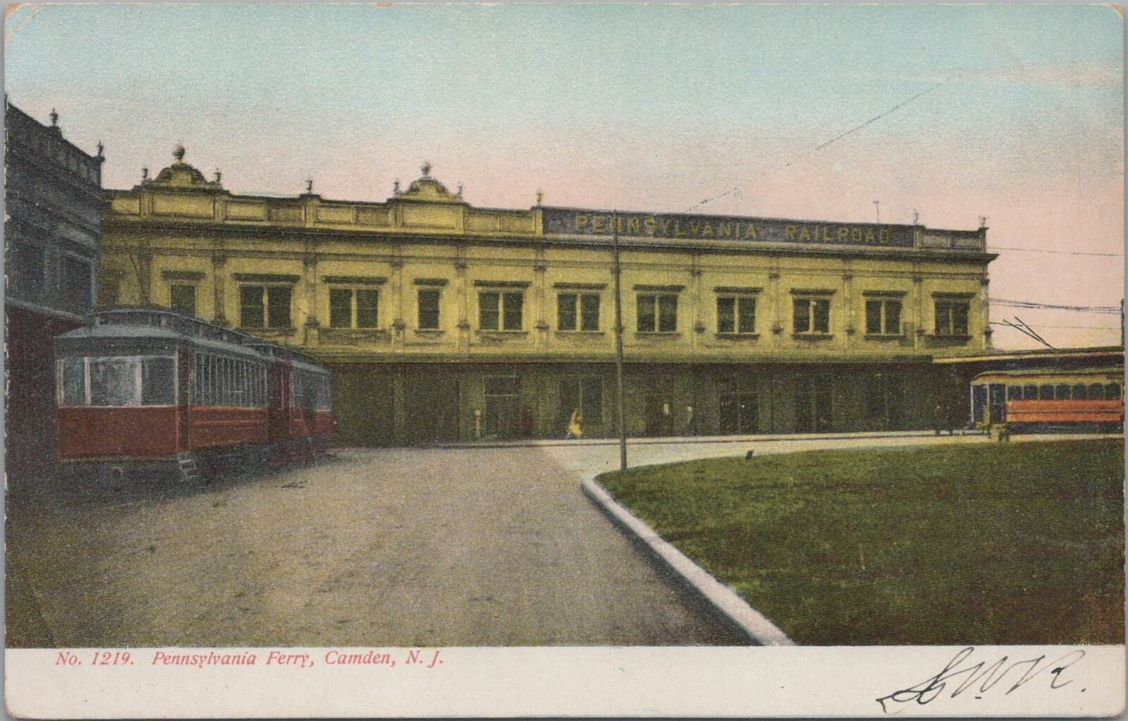 Postcard Pennsylvania Ferry Camden NJ 1908