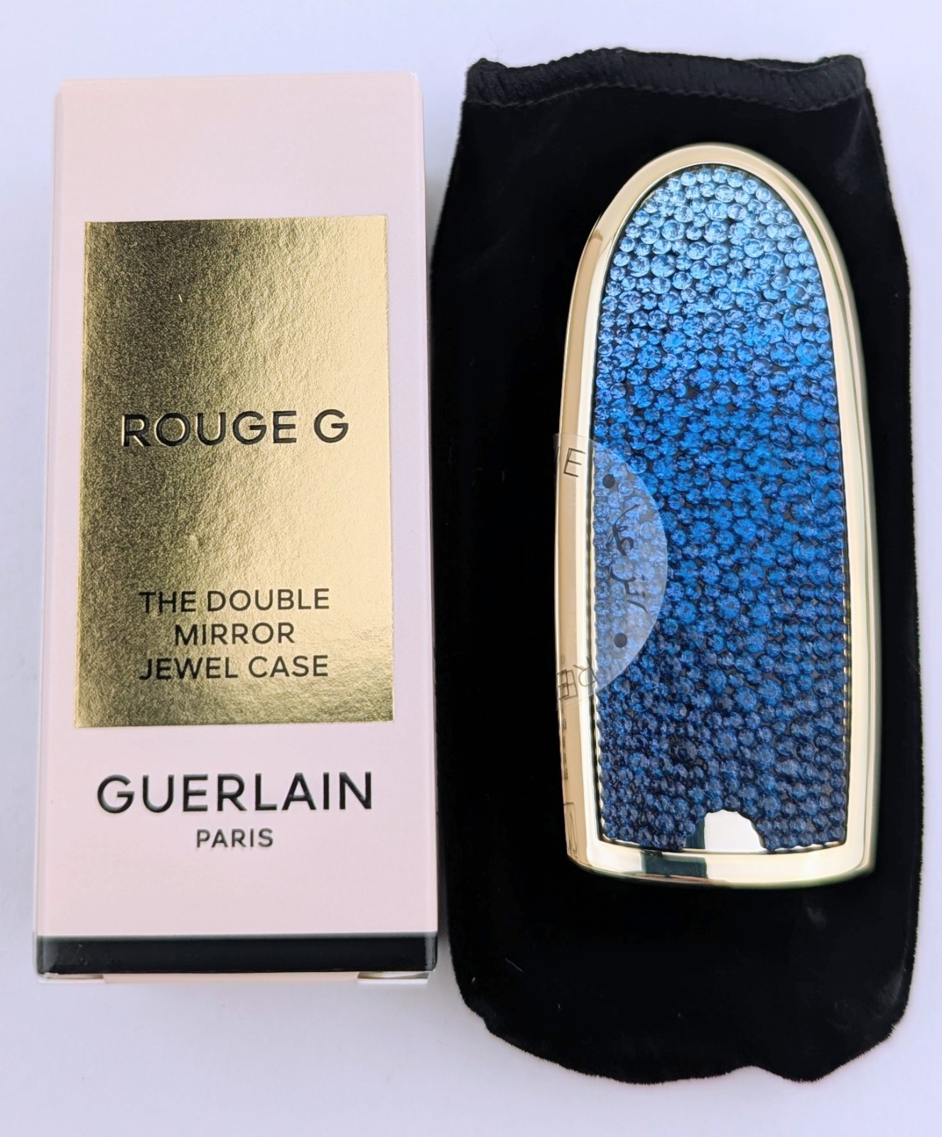 Guerlain Bleu Astral Rouge G The Double Mirror Jewel Lipstick Case Guerlain Bleu Astral Rouge G The Double Mirror Jewel Lipstick Case