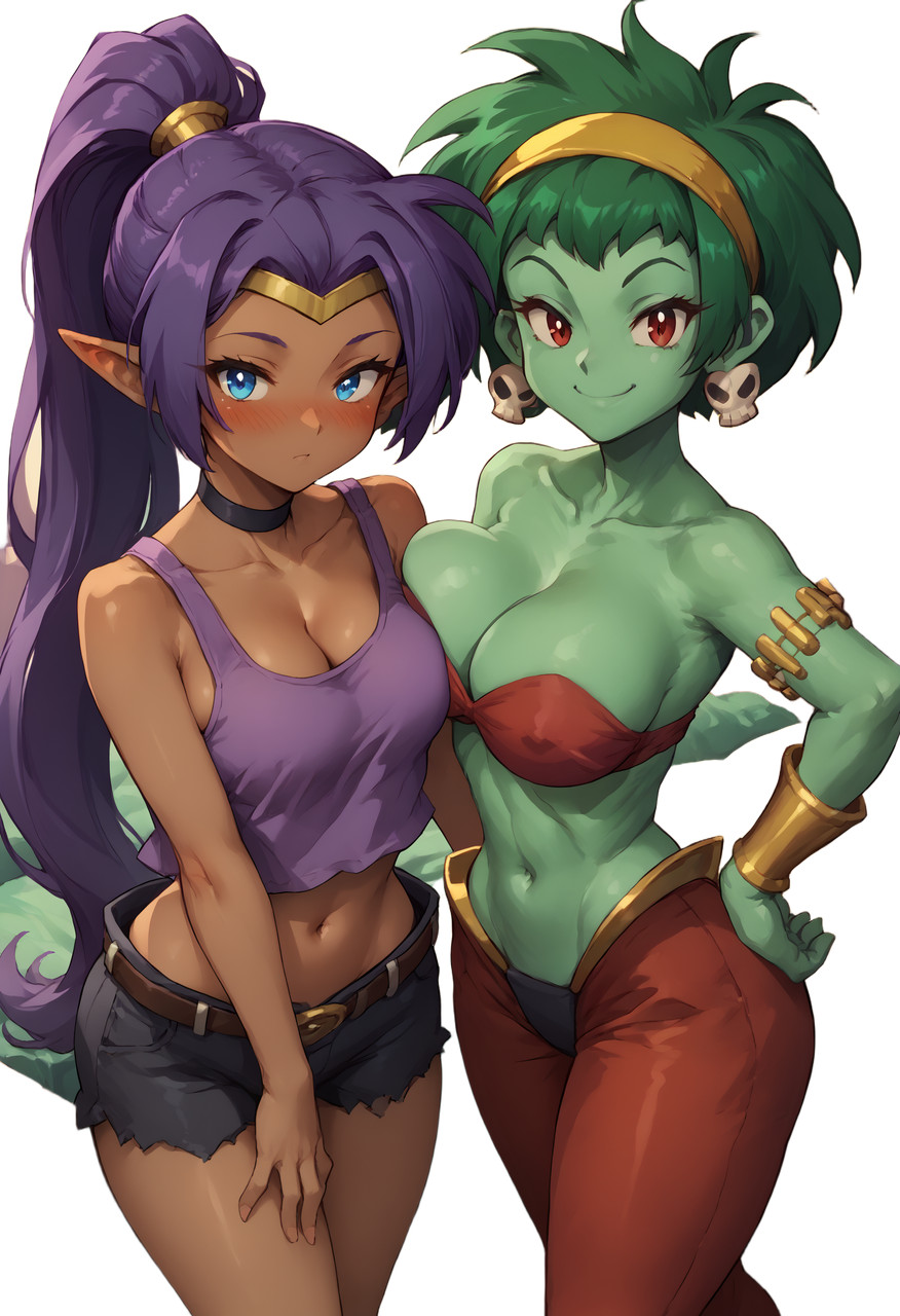 Shantae and Rottytops Vinyl Car Decal Sticker 7" Weatherproof