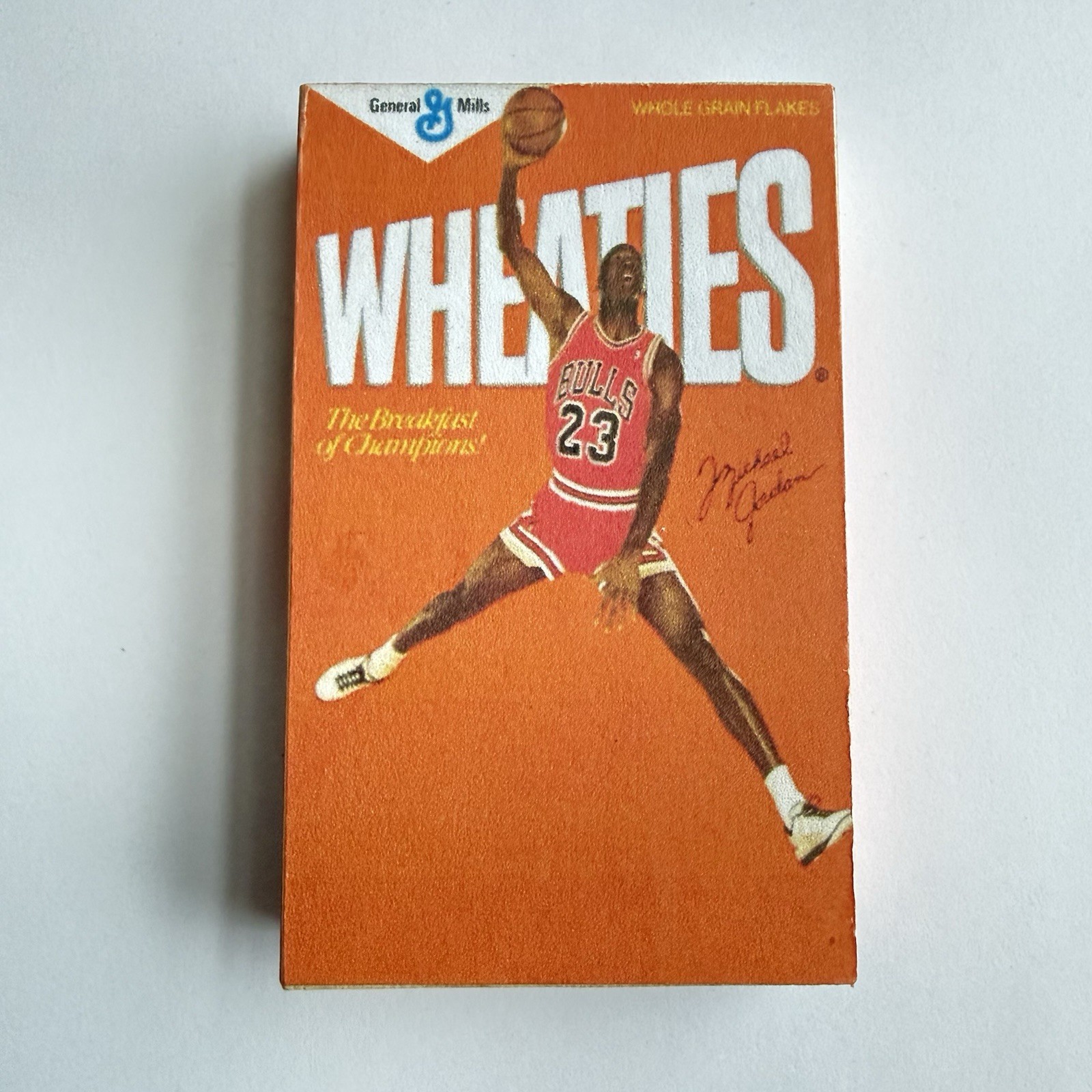 Retro 3D Wheaties Michael Jordan Jumpman Cereal Box Refrigerator Magnet