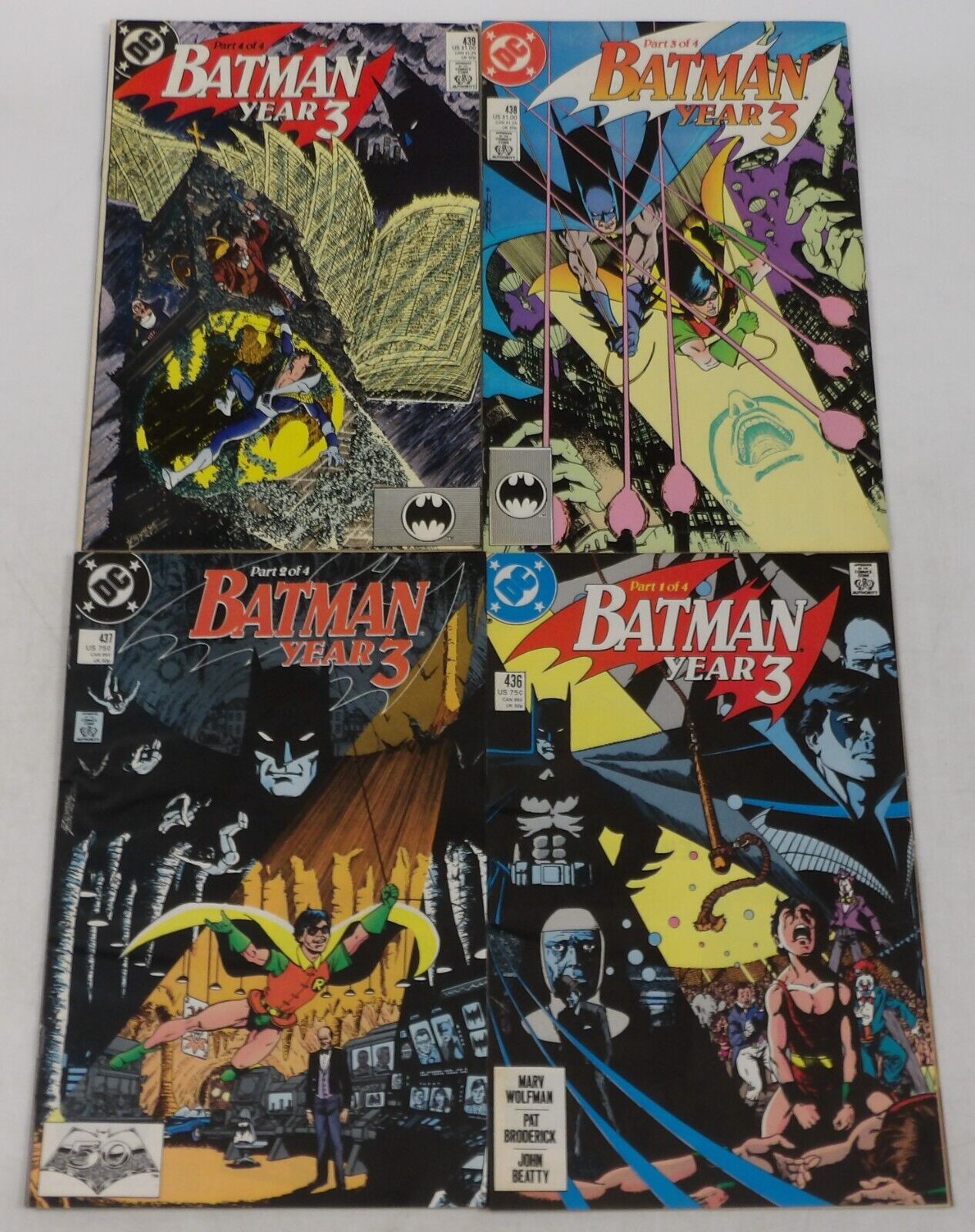 Batman: Year 3 #1-4 FN complete story - Perez - 1st Tim Drake 436 437 438 439