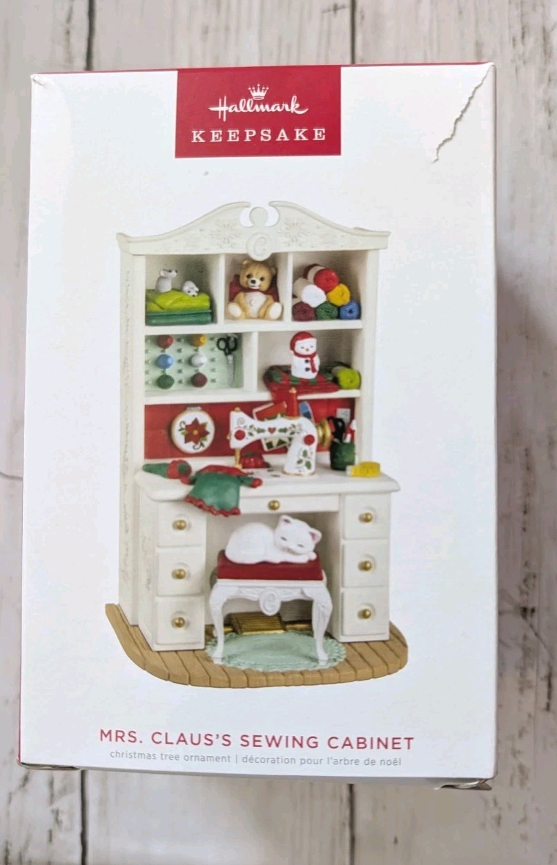 Hallmark 2022 Mrs Claus's Sewing Cabinet Artist Event Exclusive w/2 signatures Hallmark 2022 Mrs Claus's Sewing Cabinet Artist Event Exclusive w/2 signatures