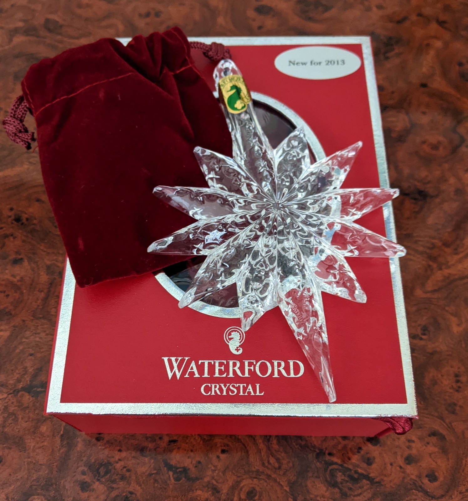 2013 "Waterford Crystal" / Christmas Ornament / Snowstar 2013 "Waterford Crystal" / Christmas Ornament / Snowstar
