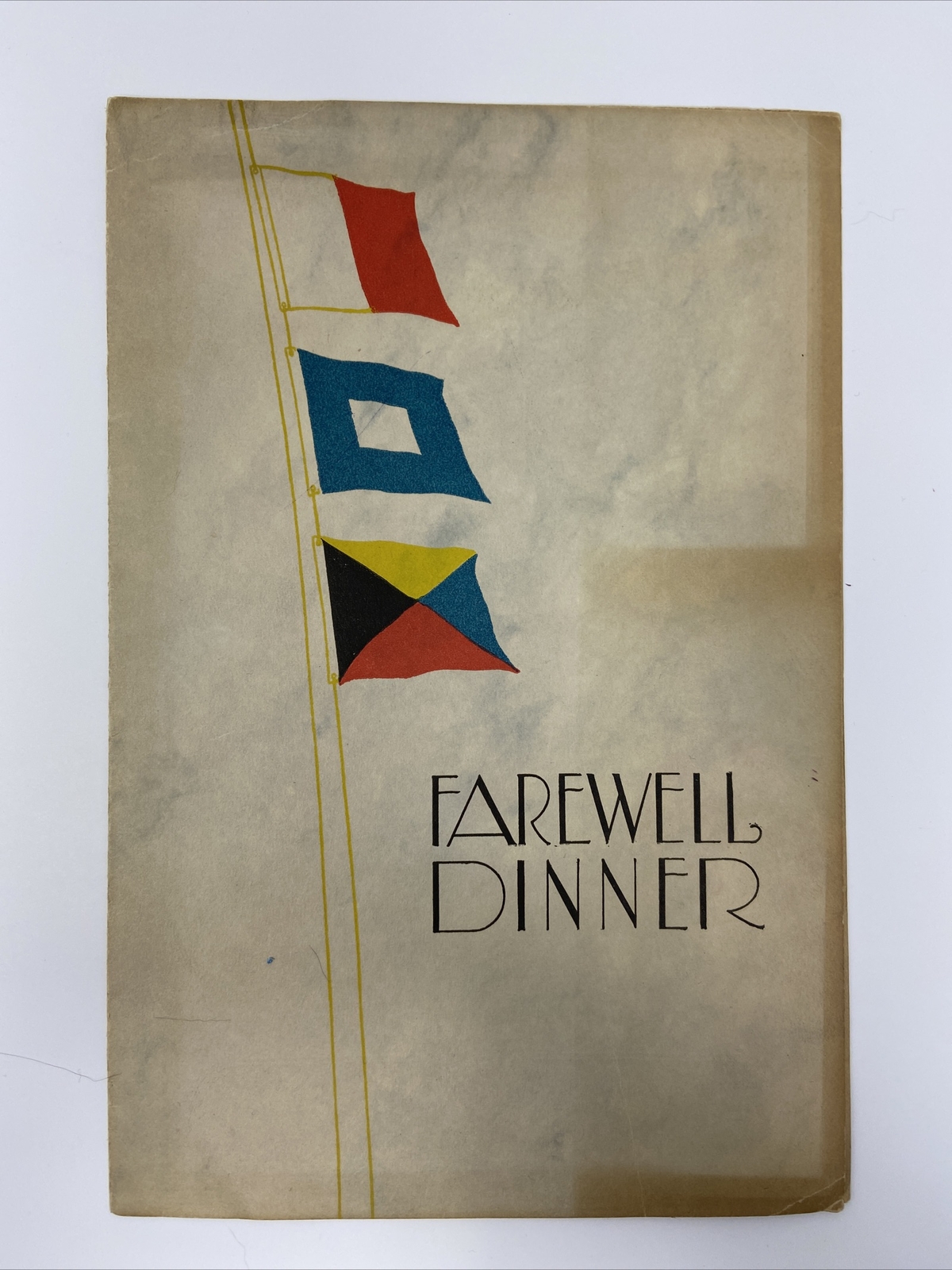 1928 S.S. America Captains Farewell Dinner Menu Luxury Liner United States Lines