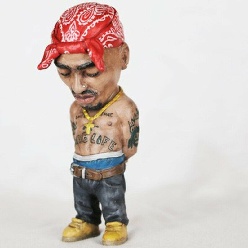 Hip-hop Legendary Master Tupac Resin Ornament Gangster Rapper Statue Figurine