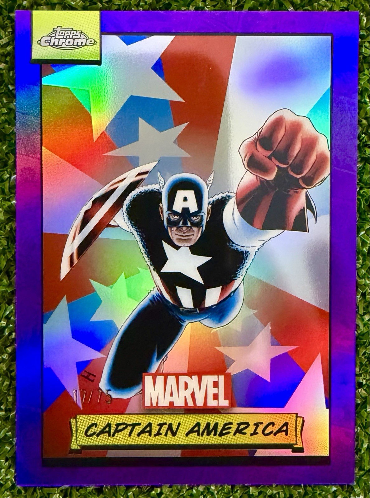 2024 Topps Chrome Marvel Captain America Purple /75 2024 Topps Chrome Marvel Captain America Purple /75