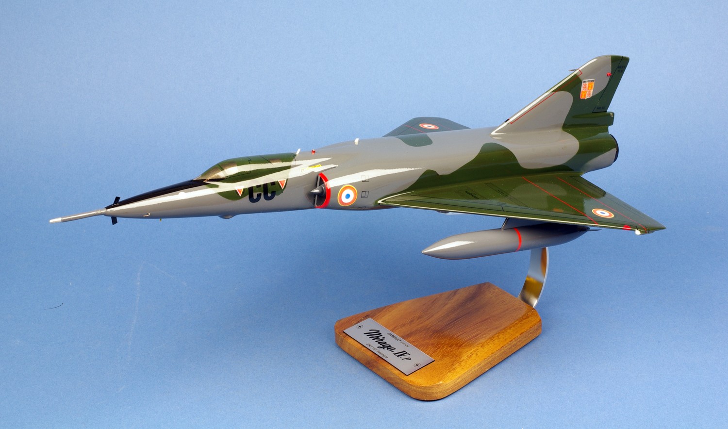French Air Force Dassault Mirage IV.P Bomber Camo Desk Model 1/48 PS Airplane