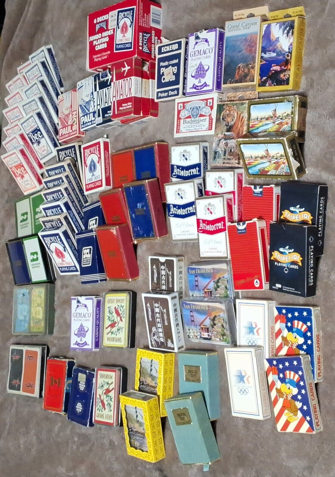 81 Pack Lot Of Playing Cards