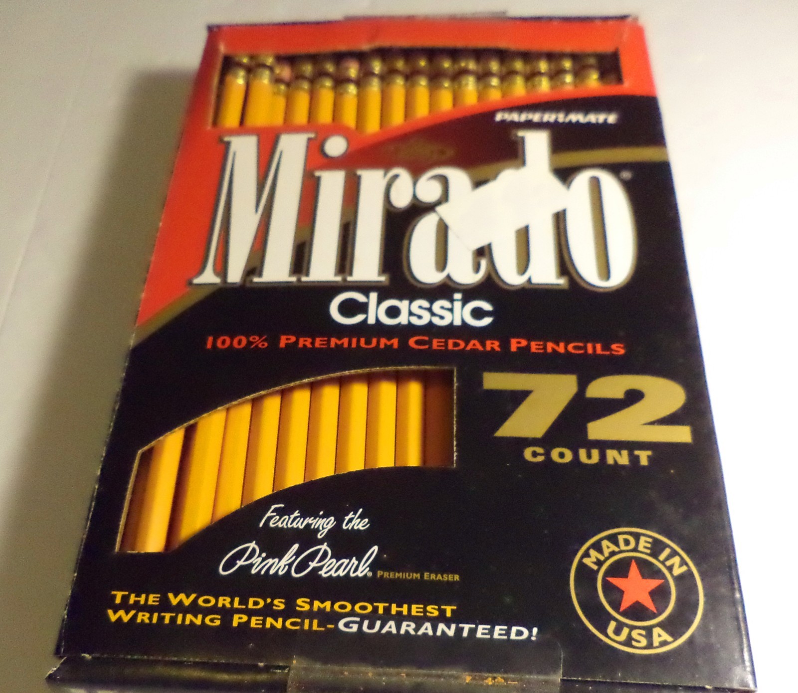 PAPERMATE MIRADO CLASSIC 72 PREMIUM CEDAR PENCILS MADE IN USA NEW PAPERMATE MIRADO CLASSIC 72 PREMIUM CEDAR PENCILS MADE IN USA NEW