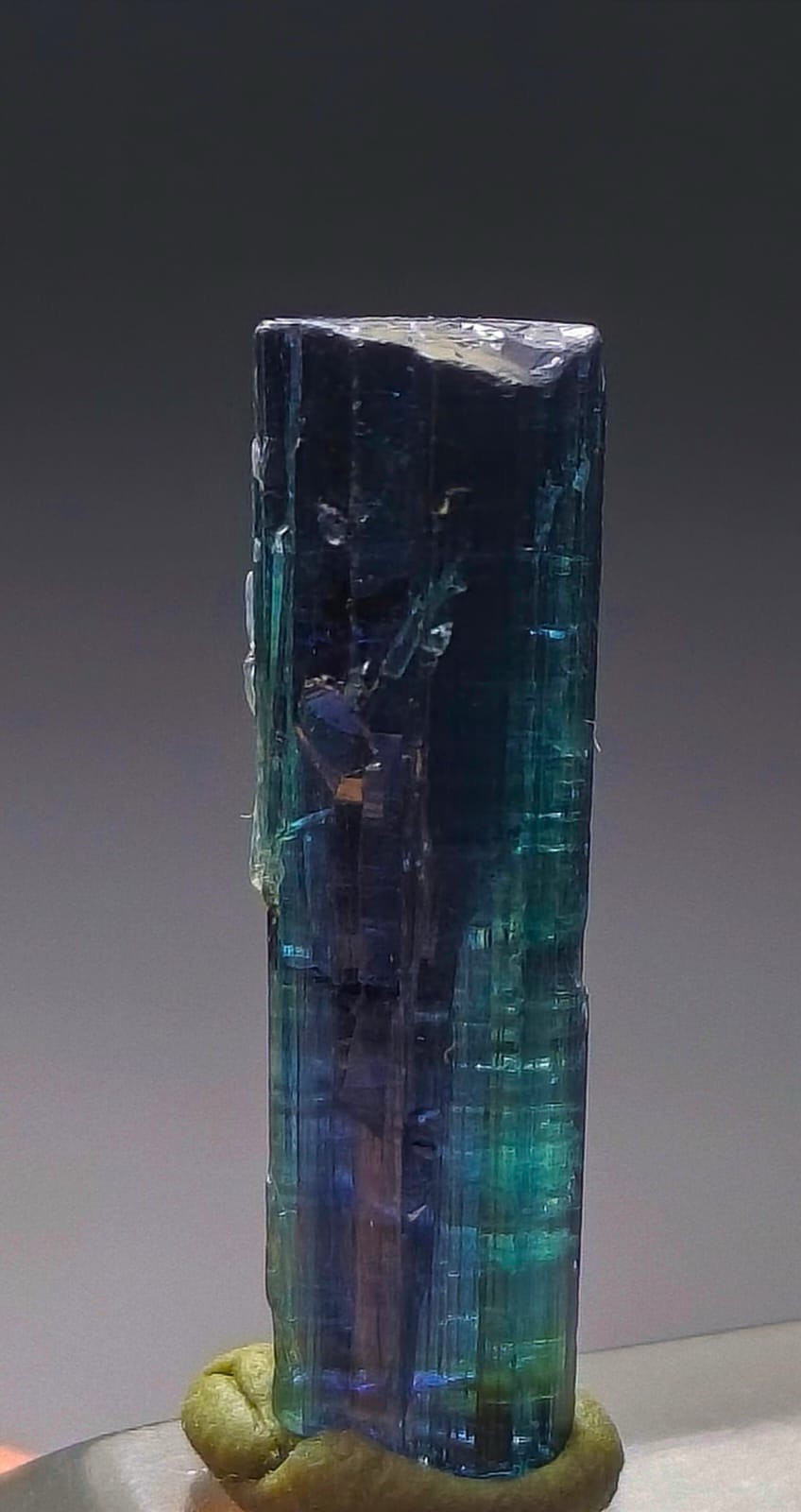 Amazing Indicolite Terminated Tourmaline Crystal From Afghanistan
