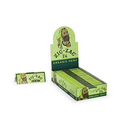 Zig Zag Rolling Papers 1 1/4 Size Green Organic (24 Booklet Carton) Zig Zag Rolling Papers 1 1/4 Size Green Organic (24 Booklet Carton)