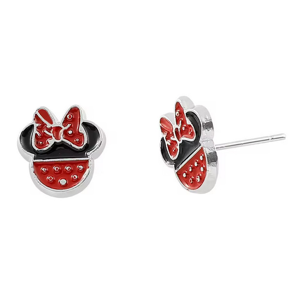 Disney Minnie Mouse Tiny Silver Colored Stud Earrings New Disney Minnie Mouse Tiny Silver Colored Stud Earrings New