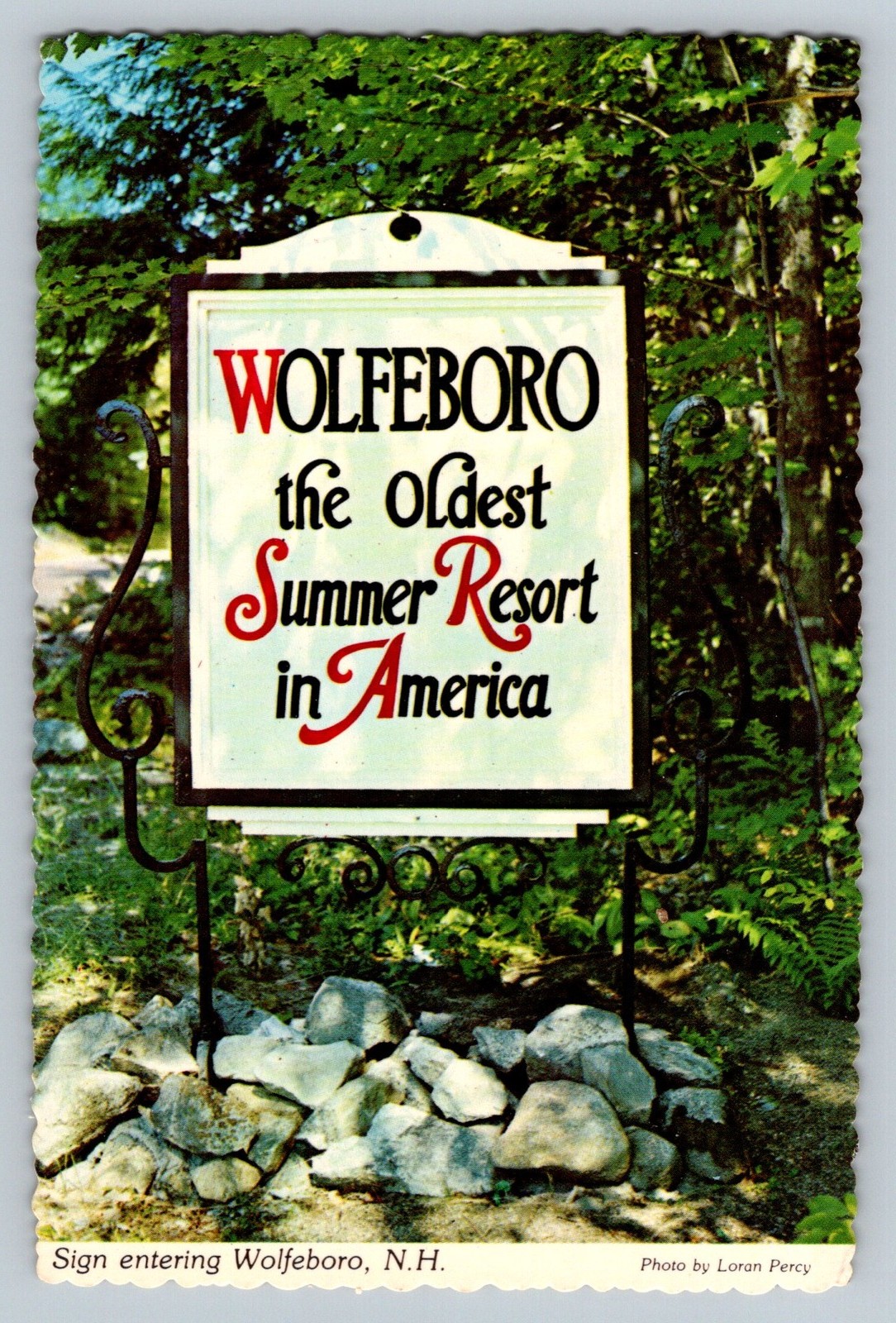 NH Wolfeboro 1960s Wolfeboro Welcome Sign, The Oldest Summer Resort in Americ... NH Wolfeboro 1960s Wolfeboro Welcome Sign, The Oldest Summer Resort in Americ...