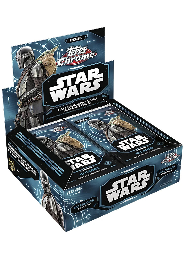 2026 Topps Chrome Star Wars - Hobby Box New Sealed PRESALE SHIPS ON ARRIVAL ASAP