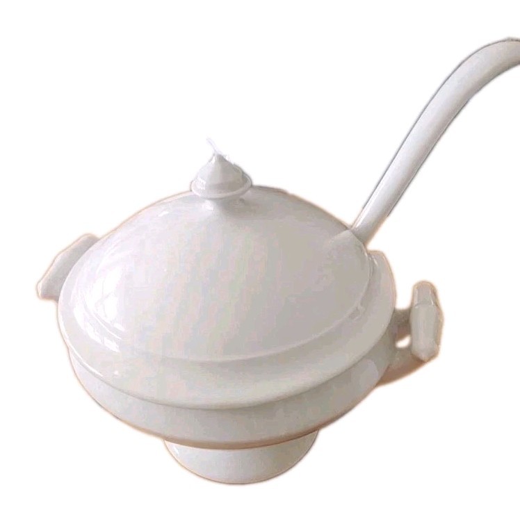Antique J & G Meakin Ironstone China Covered  Tureen& Laddle 12" England