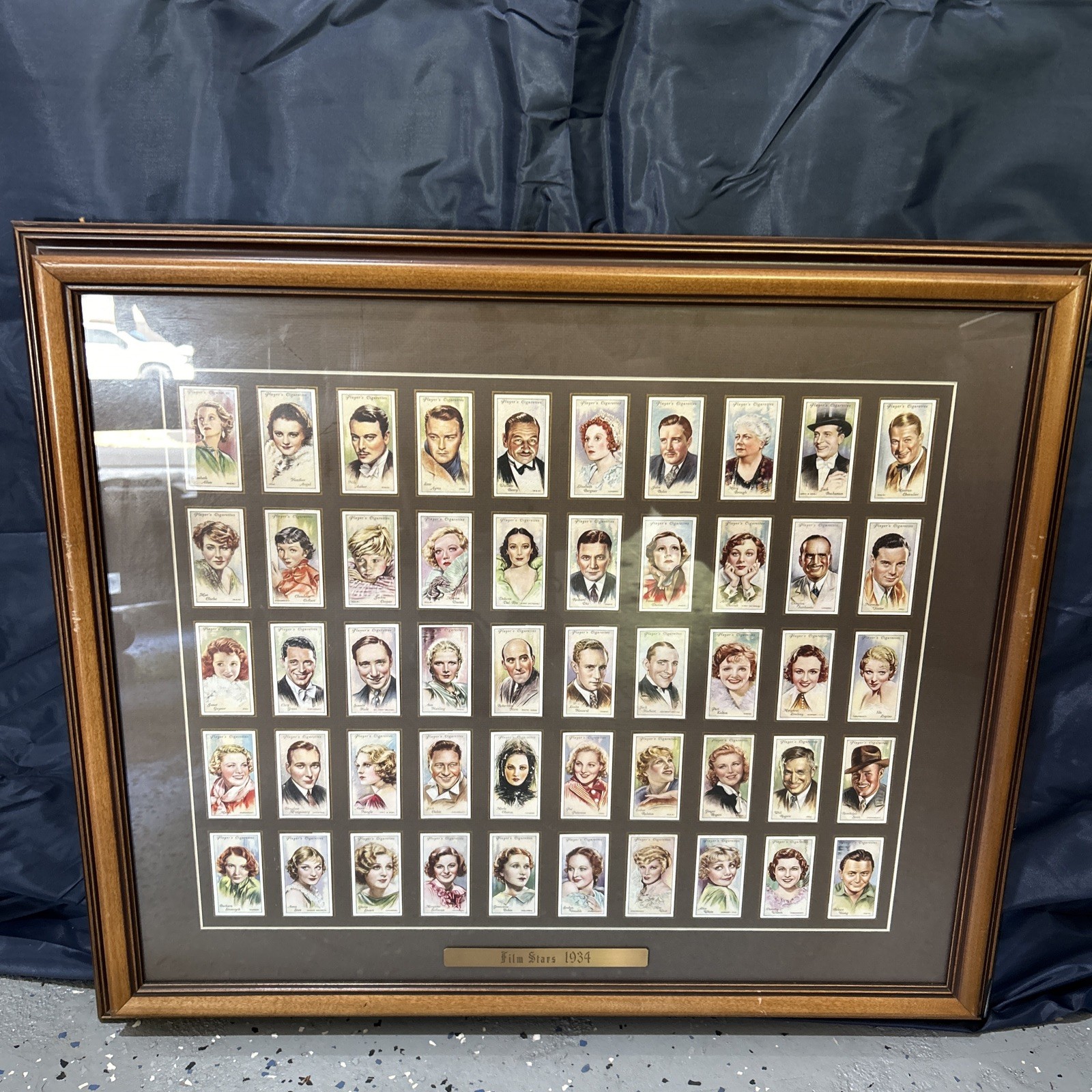 Players Cigarette Cards 1934  Film Stars - 50 Professionally Framed