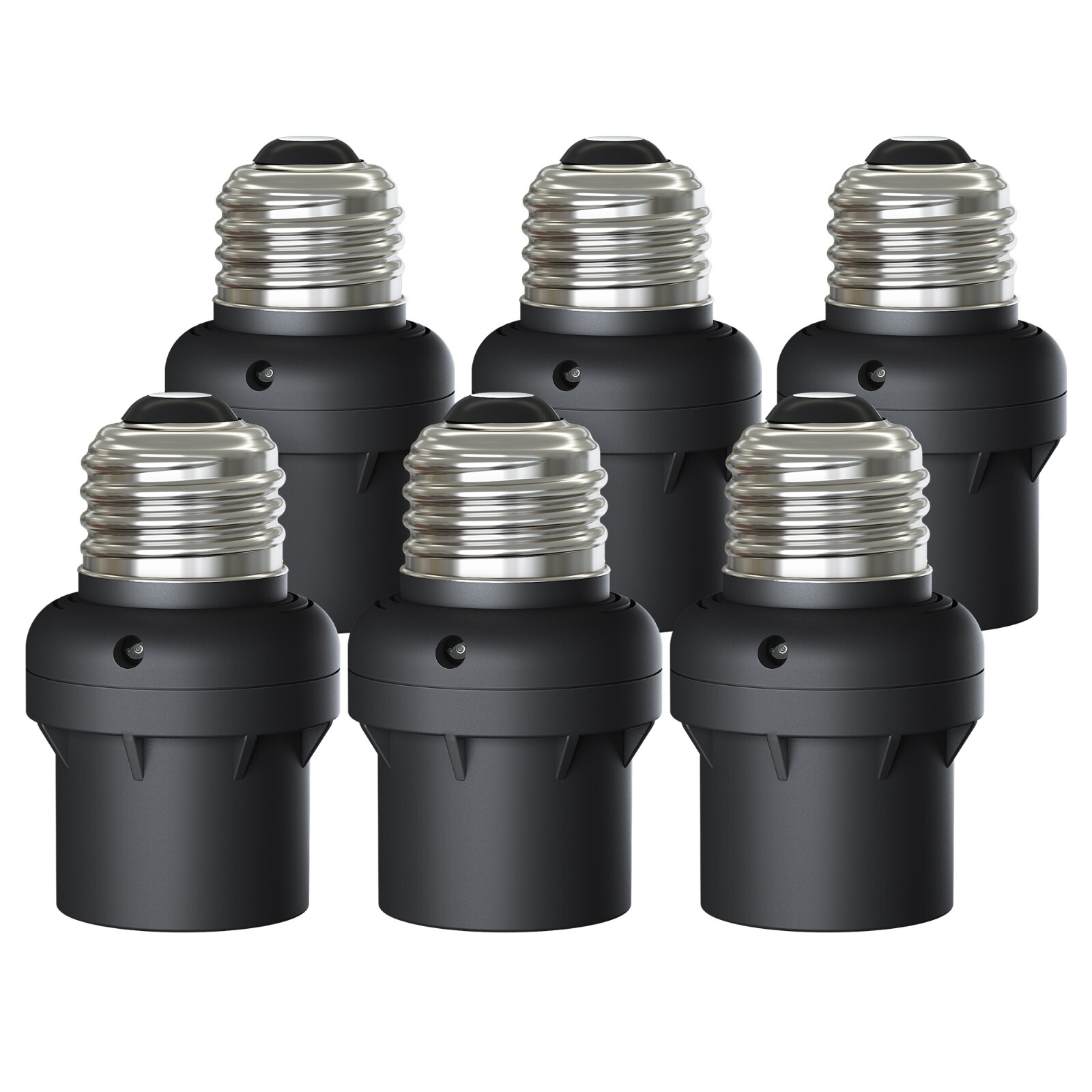 DEWENWIL 6 Pack Dusk to Dawn Light Socket Light Bulb Socket Compatible Black DEWENWIL 6 Pack Dusk to Dawn Light Socket Light Bulb Socket Compatible Black