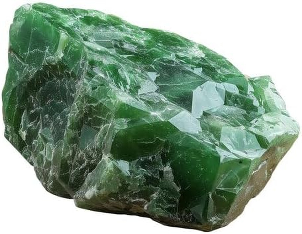 Green Jade Raw Crystals – Large 1.25-2.0” Natural Healing Stones for Luck, Prosp Green Jade Raw Crystals – Large 1.25-2.0” Natural Healing Stones for Luck, Prosp
