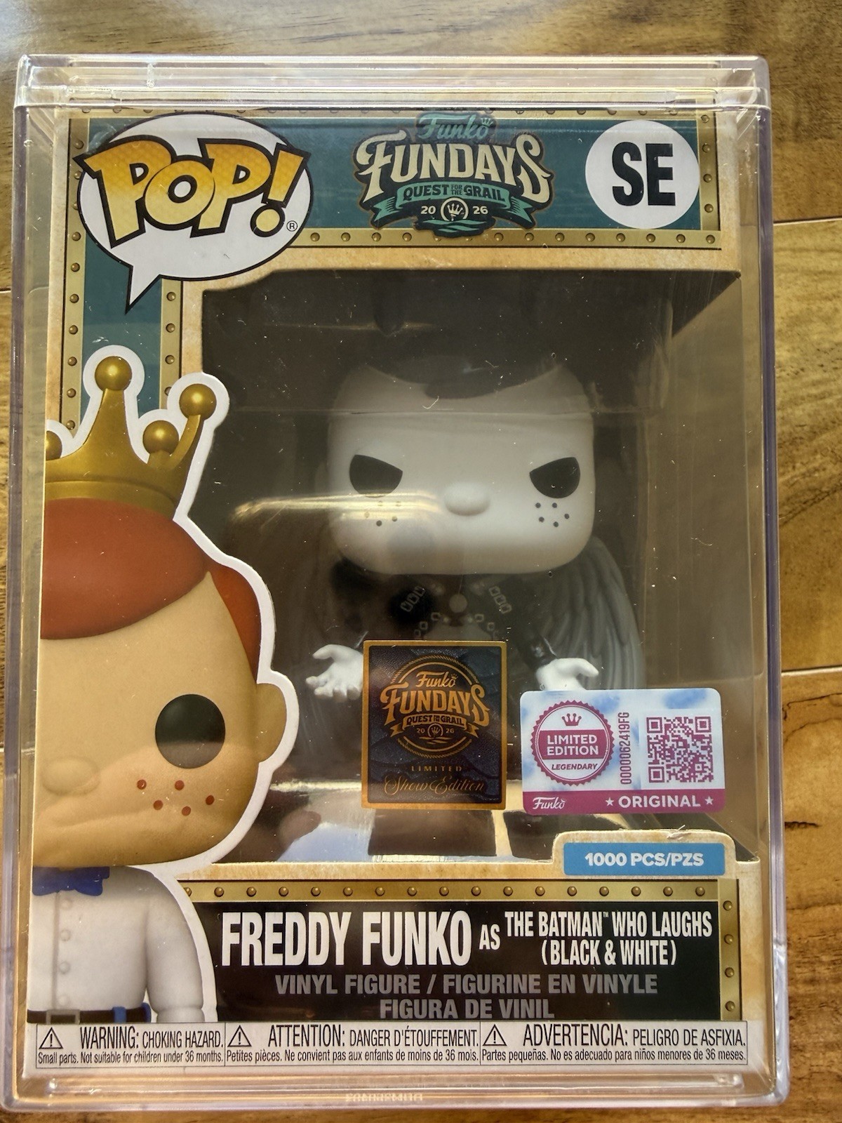 Fundays 2026 Freddy Funko as The Batman Who Laughs Black & White LE 1000 Fundays 2026 Freddy Funko as The Batman Who Laughs Black & White LE 1000