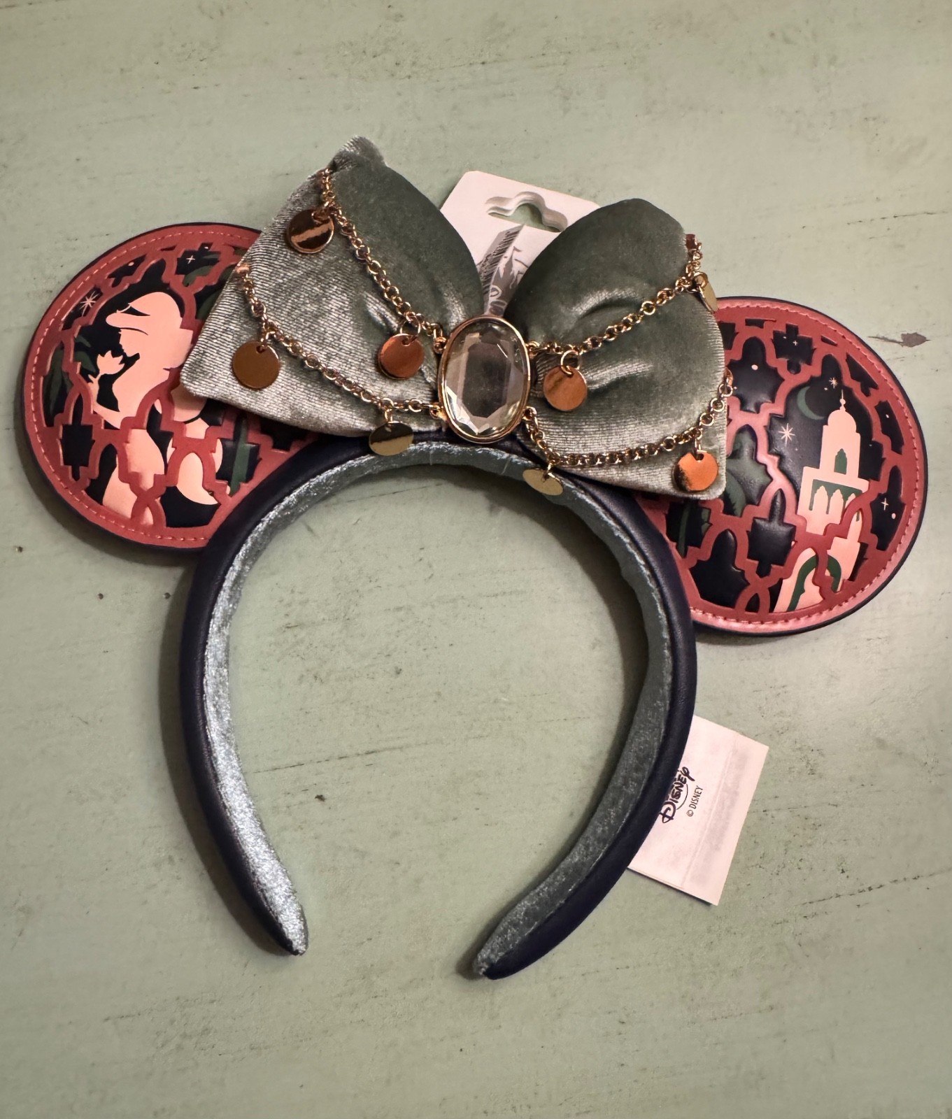 2026 Disney Parks Epcot Morocco Princess Jasmine Aladdin Headband Bow Ears NEW 2026 Disney Parks Epcot Morocco Princess Jasmine Aladdin Headband Bow Ears NEW