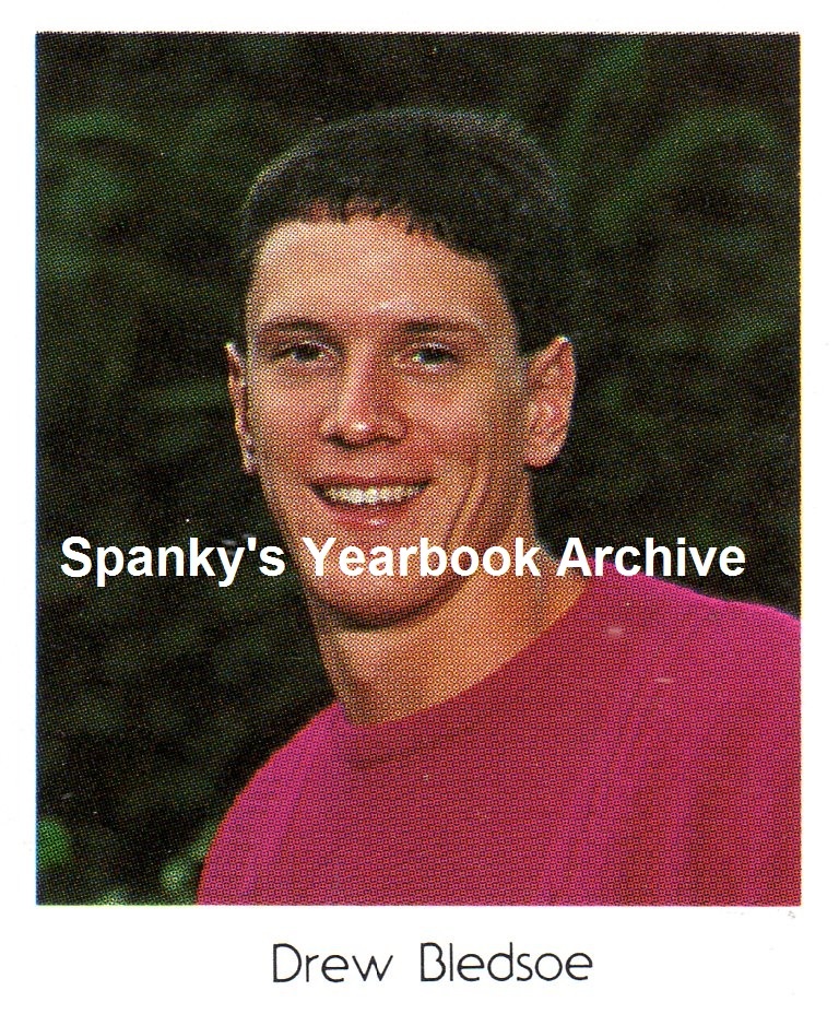 1990's New England Patriots Quarterback Drew Bledsoe High School Yearbook 1990's New England Patriots Quarterback Drew Bledsoe High School Yearbook