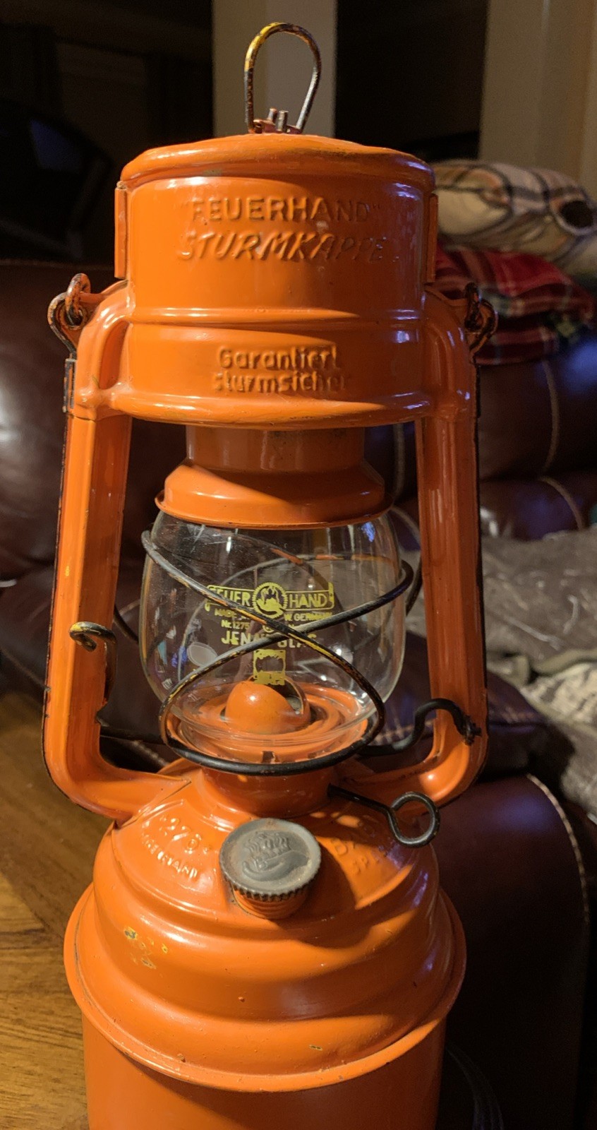 VINTAGE Nier Feuerhand 276 Baby Special Orange Lantern Germany Oil Lamp VINTAGE Nier Feuerhand 276 Baby Special Orange Lantern Germany Oil Lamp