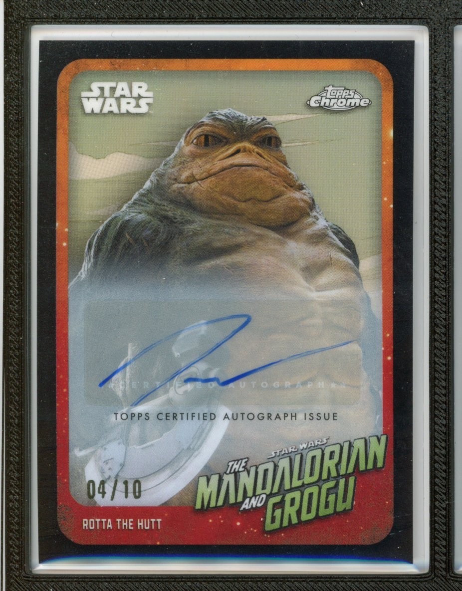 2026 Topps Chrome Star Wars Jeremy Allen White Rotta the Hutt Black Auto #4/10 2026 Topps Chrome Star Wars Jeremy Allen White Rotta the Hutt Black Auto #4/10