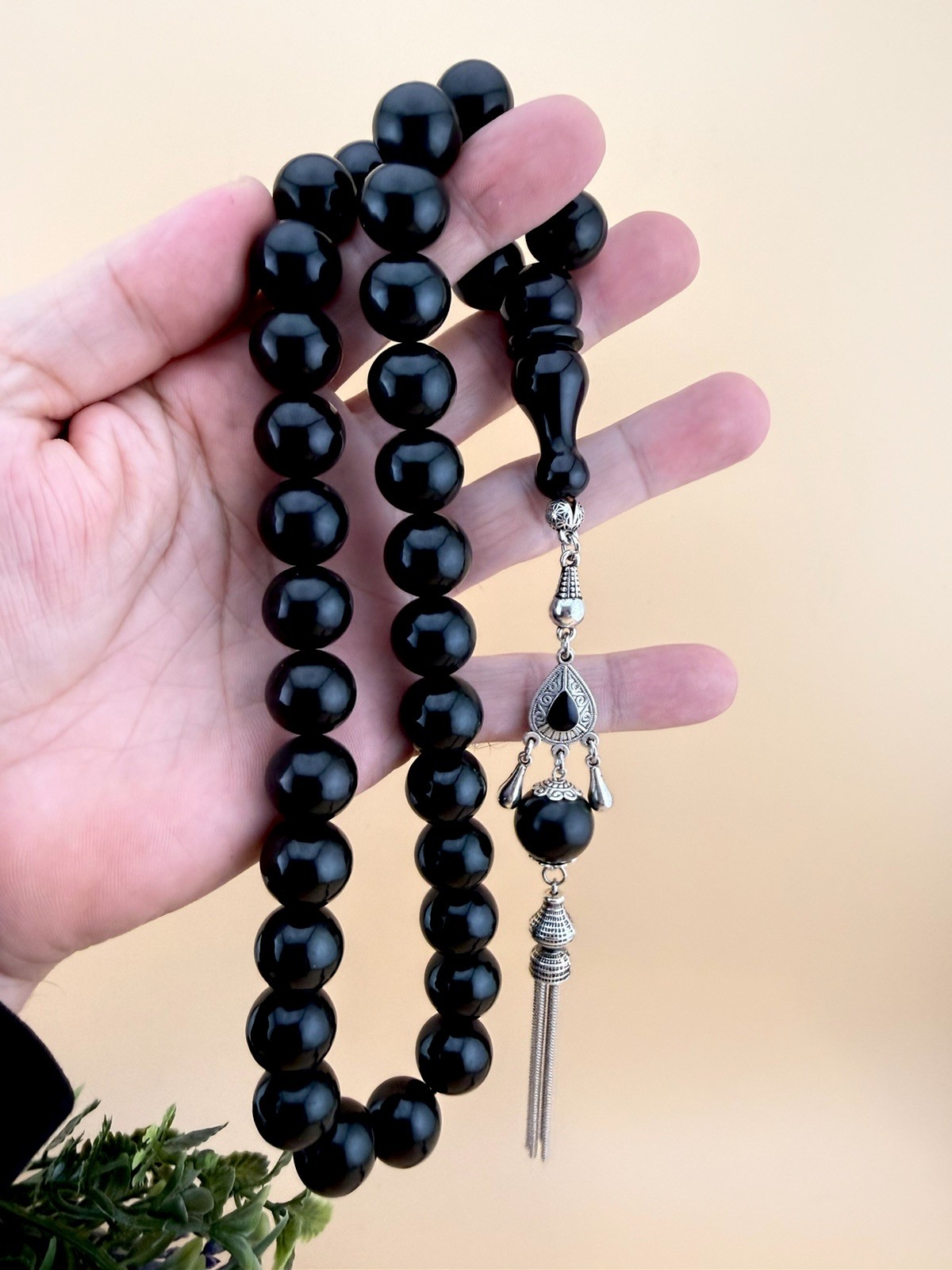Vintage Misky 33 Worry Beads Prayer Rosary Tasbih مسبحة مسباح مسكي قديم مخزن461