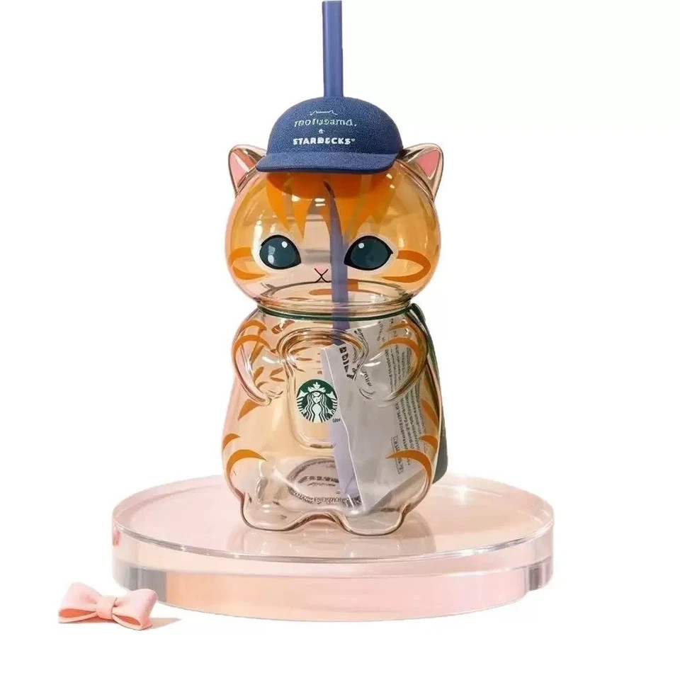 HOT Starbucks Singapore x Mofusand 2026 Collection Cat Shaped Glass Cup 20oz HOT Starbucks Singapore x Mofusand 2026 Collection Cat Shaped Glass Cup 20oz