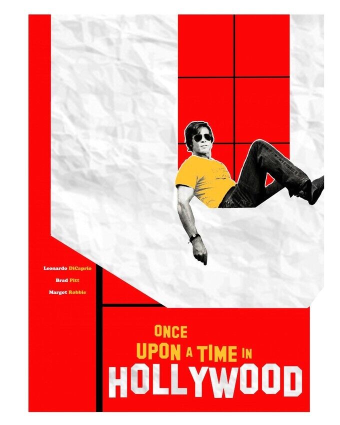 Brad Pitt in Once Upon A Time in Hollywood 24x36 inch Poster