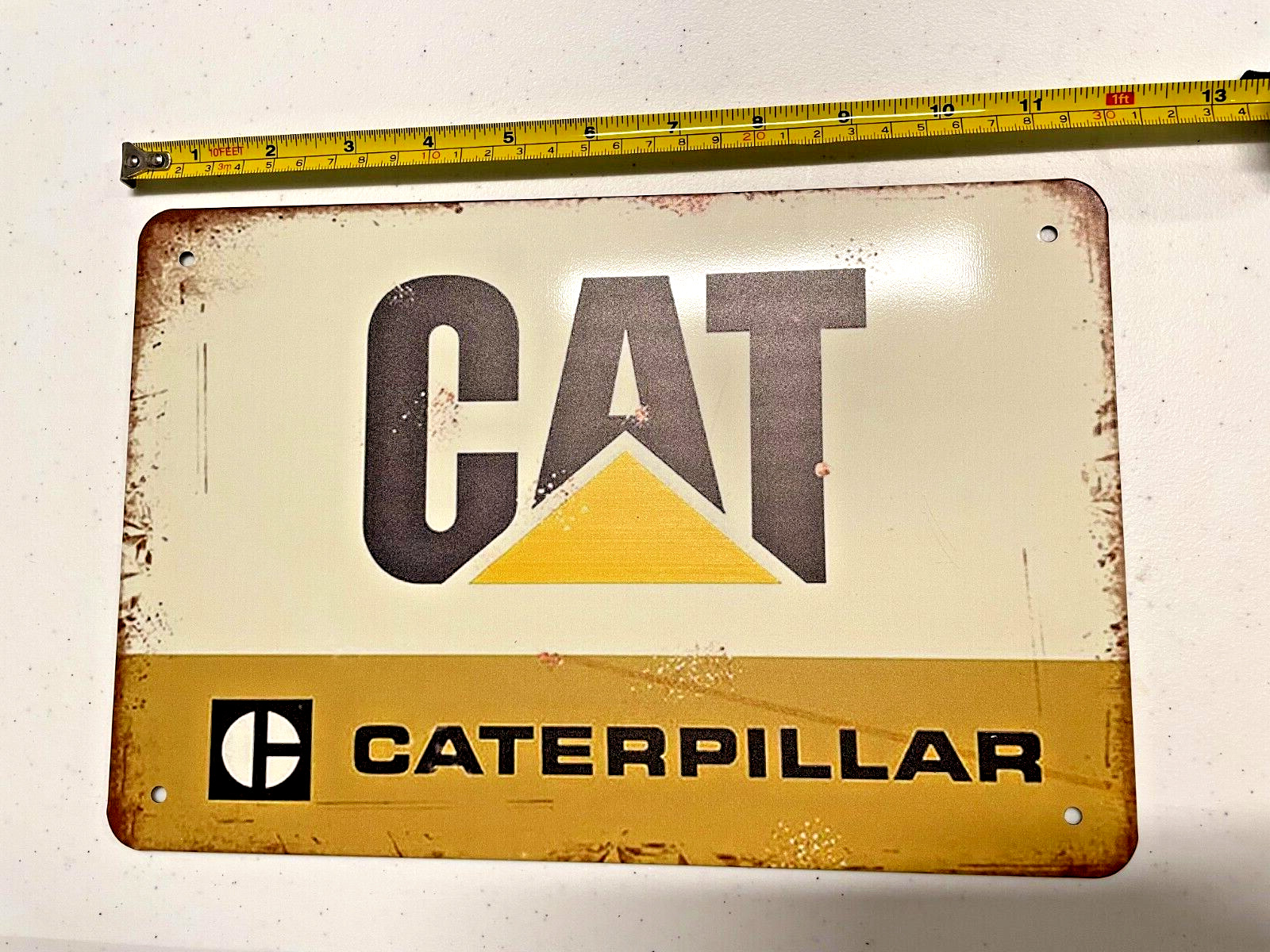 Caterpillar Tin Sign Heavy Equipment Tin Sign Metal Service Garage Shop Man cave