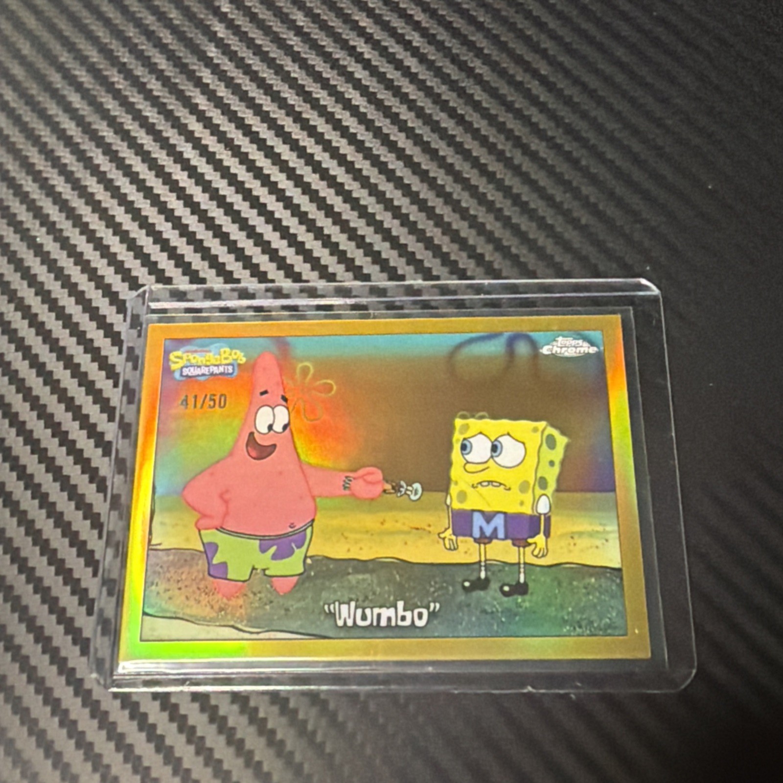 2025 Topps Chrome SpongeBob Wumbo Gold /50 SSP 2025 Topps Chrome SpongeBob Wumbo Gold /50 SSP