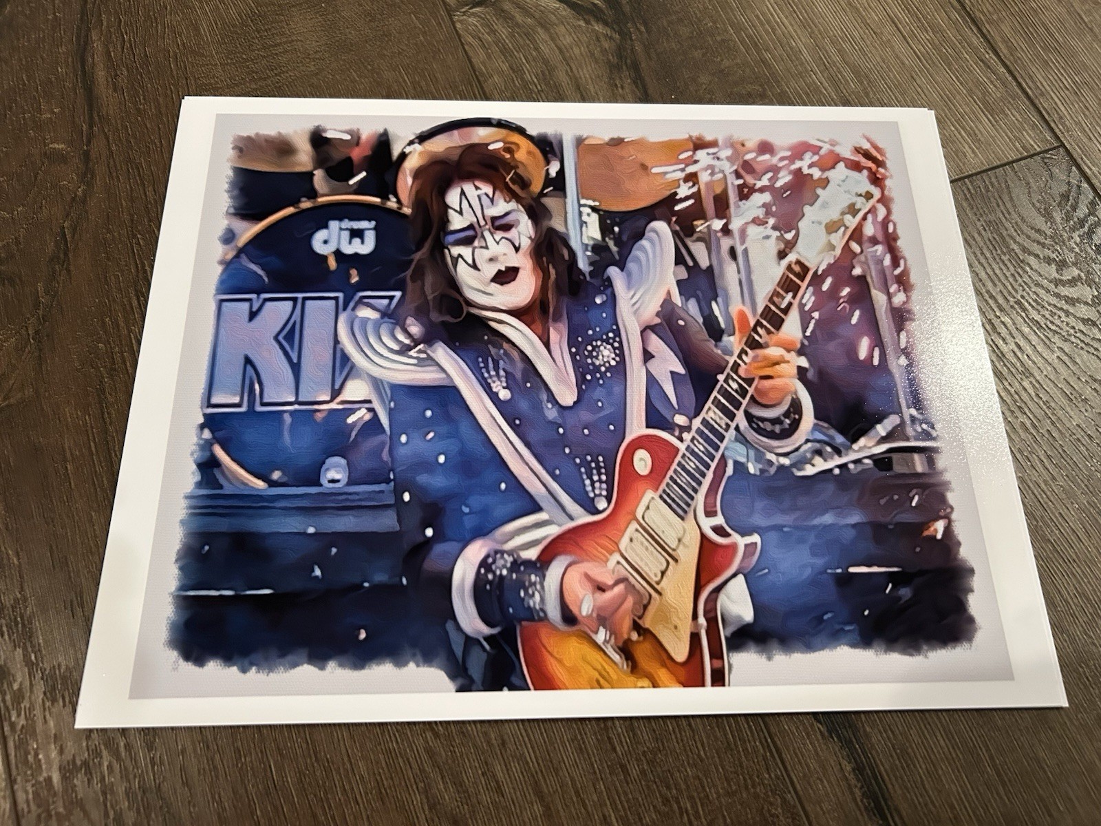KISS Art Print Photo 13" x 19" Poster Vintage ACE FREHLEY Space Guitar