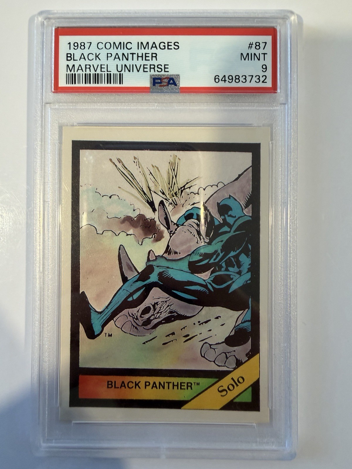 1987 Marvel Universe Comic Images Black Panther Avengers #87 PSA 9 1987 Marvel Universe Comic Images Black Panther Avengers #87 PSA 9