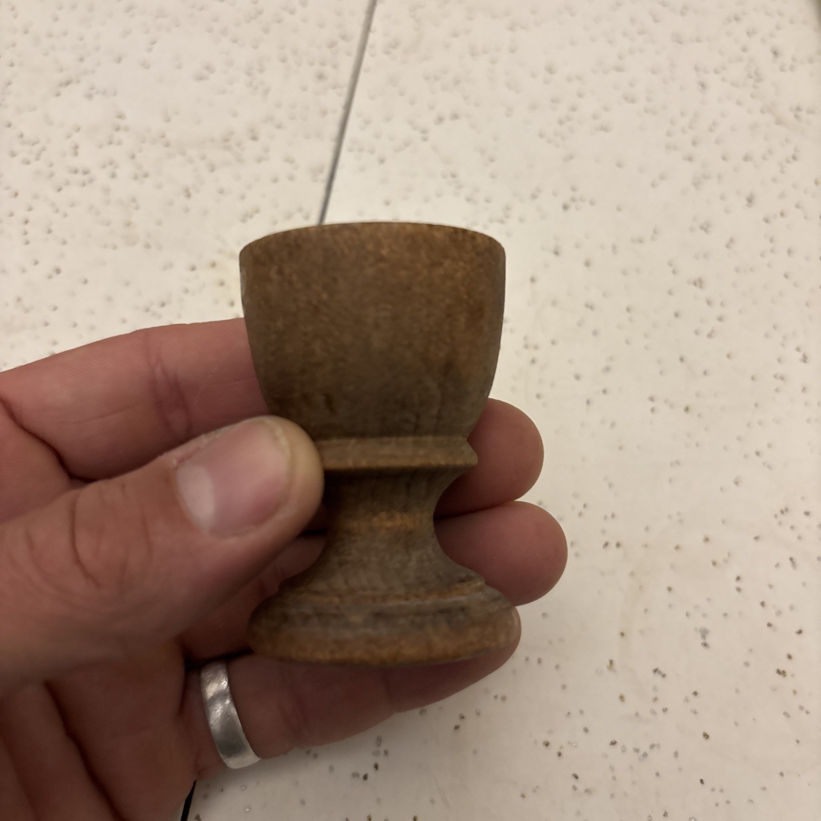 Vintage Miniature Handmade Wooden Egg Cup 2.5” Vintage Miniature Handmade Wooden Egg Cup 2.5”