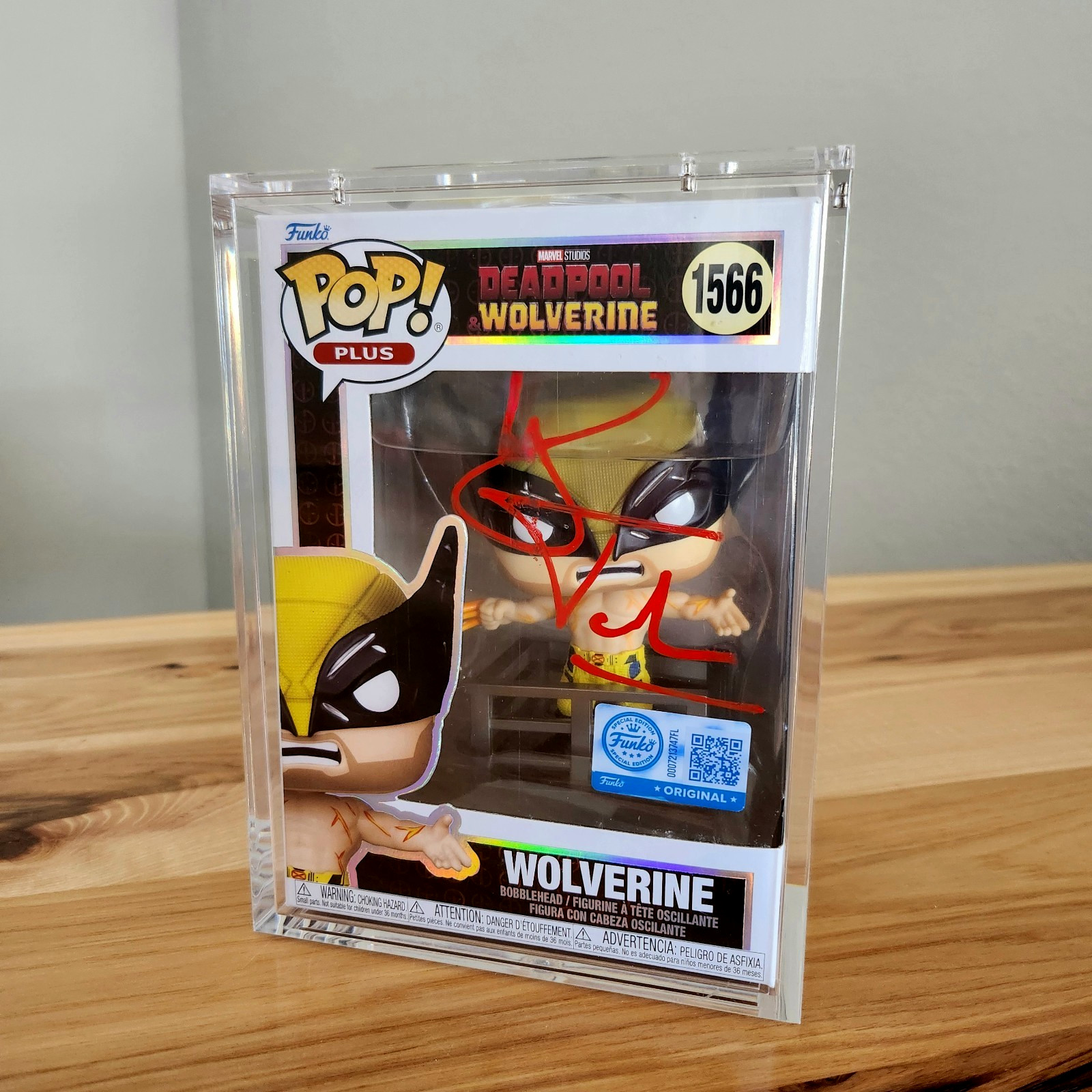 ⭐MARVEL FUNKO: Hugh Jackman signed Wolverine #1566 DEADPOOL/WOLVERINE swap - BSA
