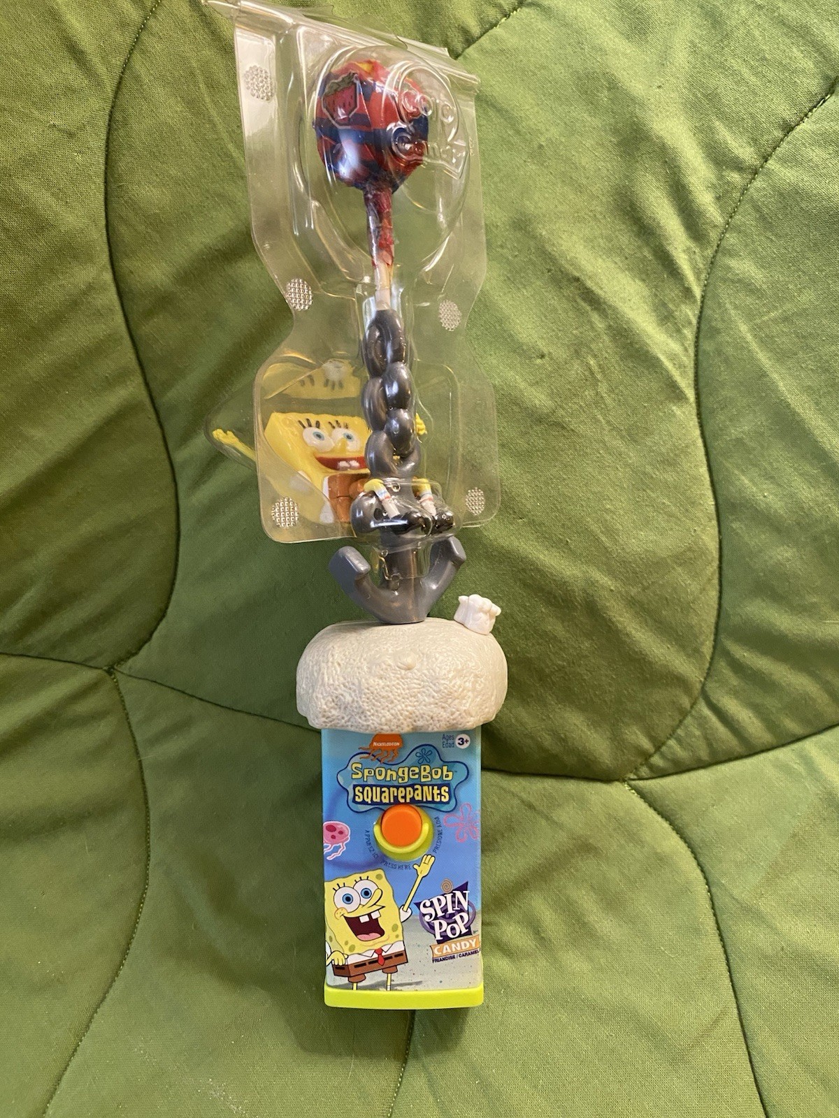 NEW 2003 Vintage Nickelodeon SpongeBob SquarePants Spin Pop Lollipop NEW 2003 Vintage Nickelodeon SpongeBob SquarePants Spin Pop Lollipop